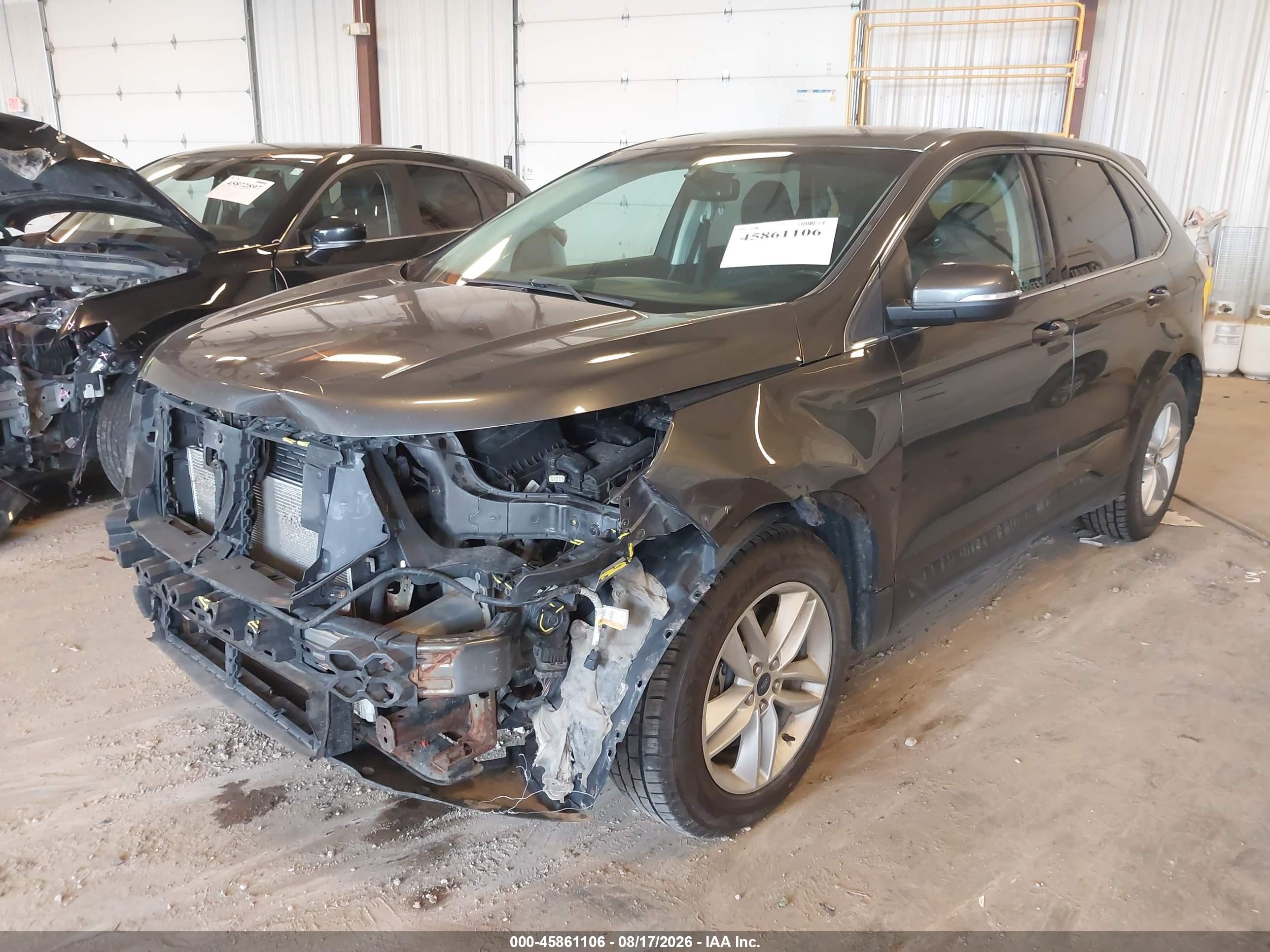 2015 Ford Edge Sel Gray vin: 2FMTK4J81FBB17768