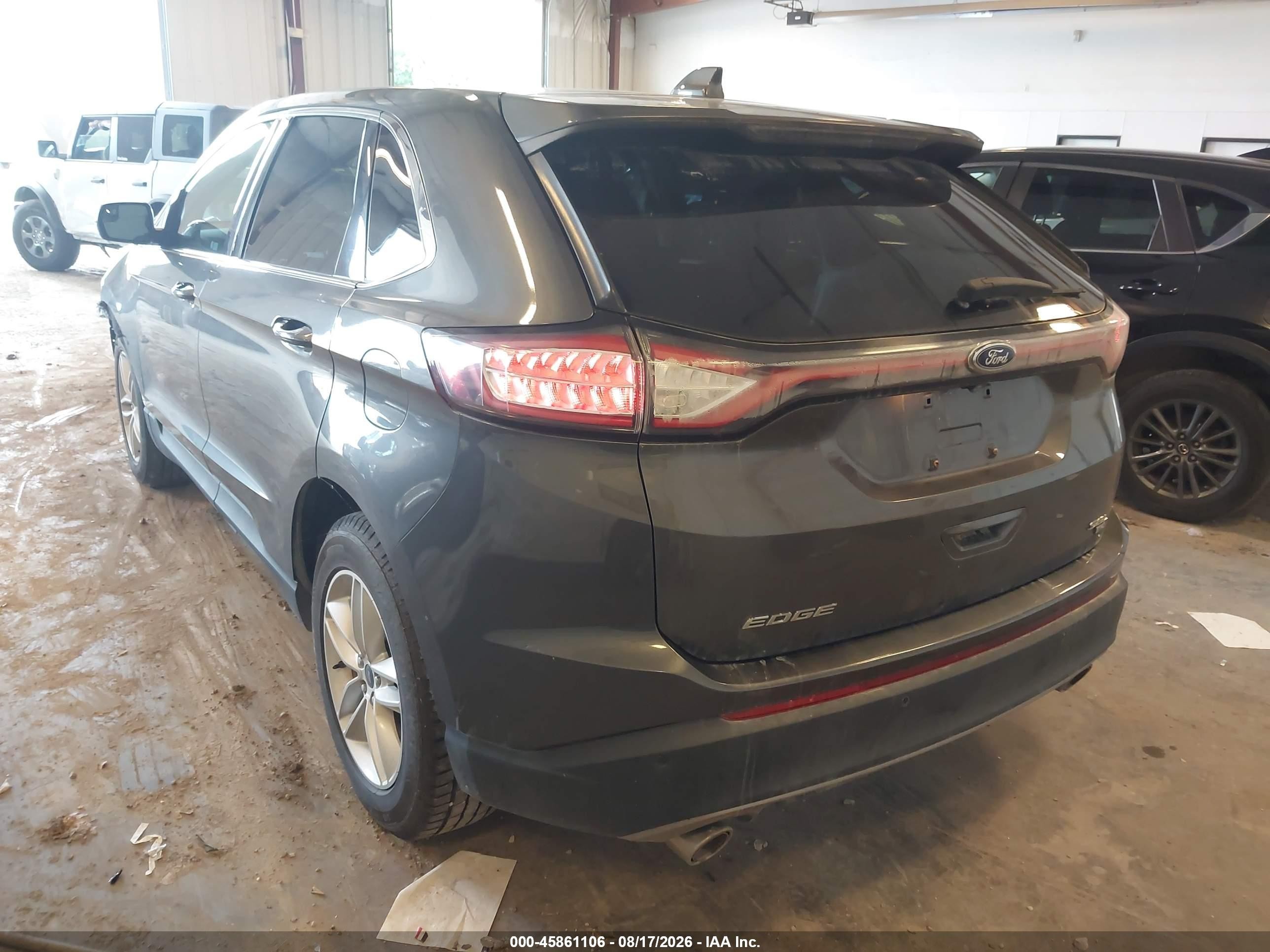 2015 Ford Edge Sel Gray vin: 2FMTK4J81FBB17768