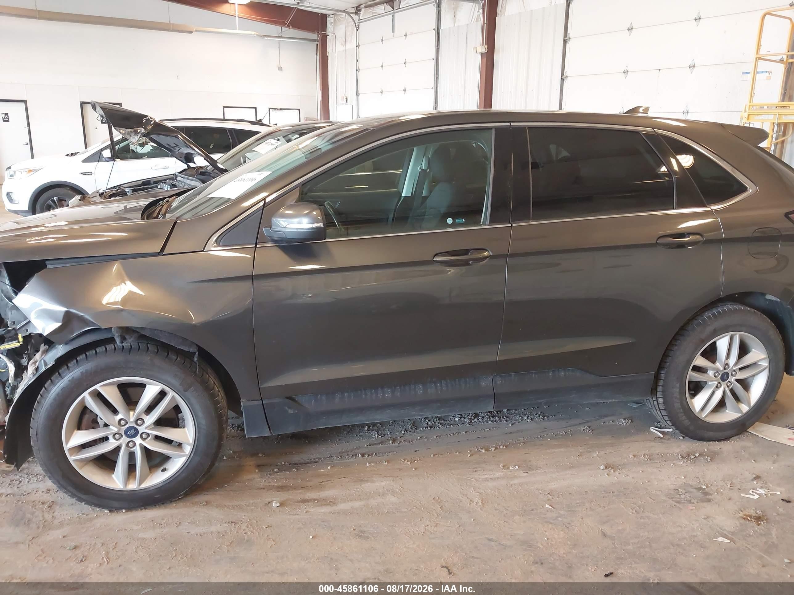 2015 Ford Edge Sel Gray vin: 2FMTK4J81FBB17768