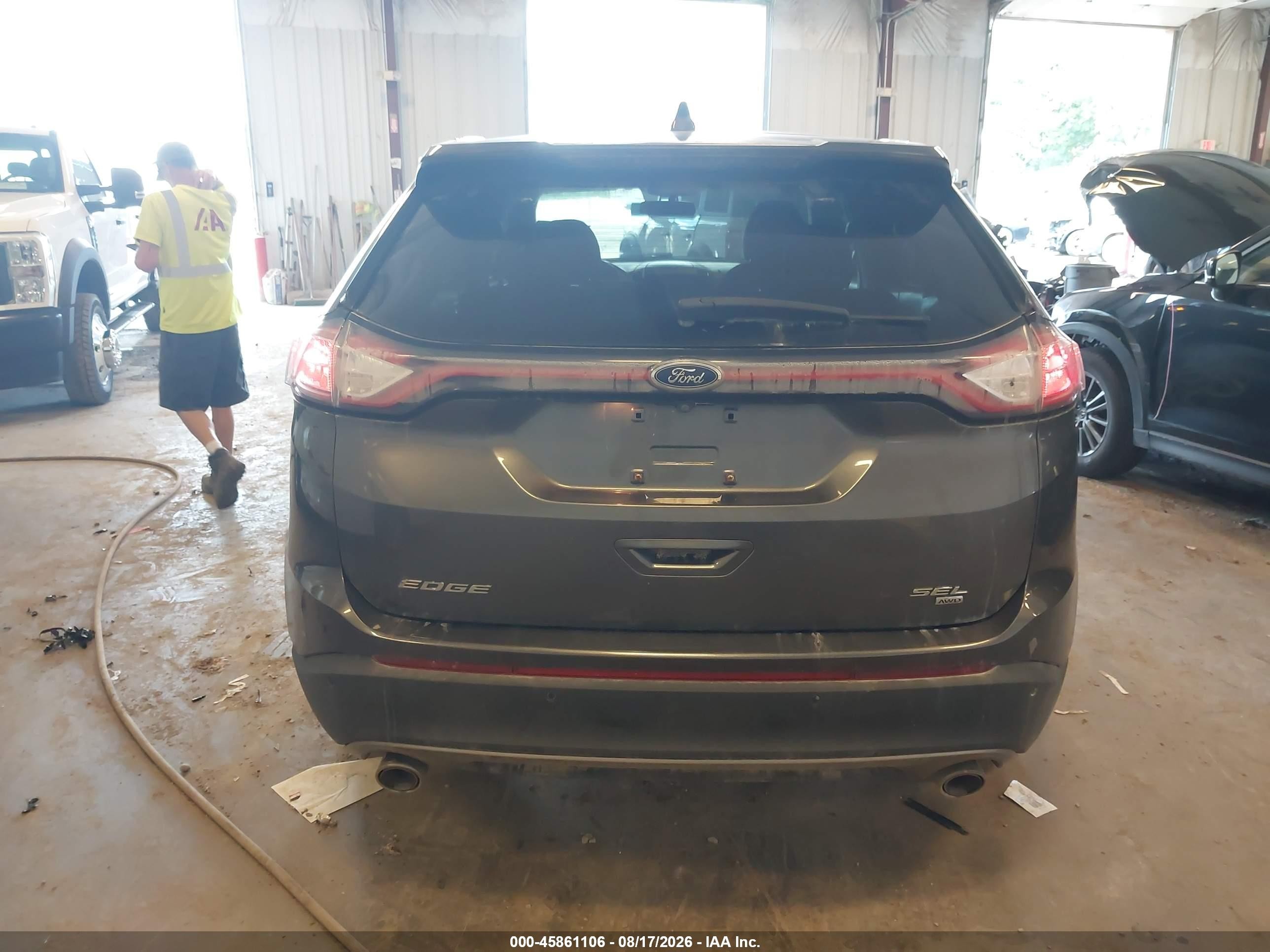 2015 Ford Edge Sel Gray vin: 2FMTK4J81FBB17768