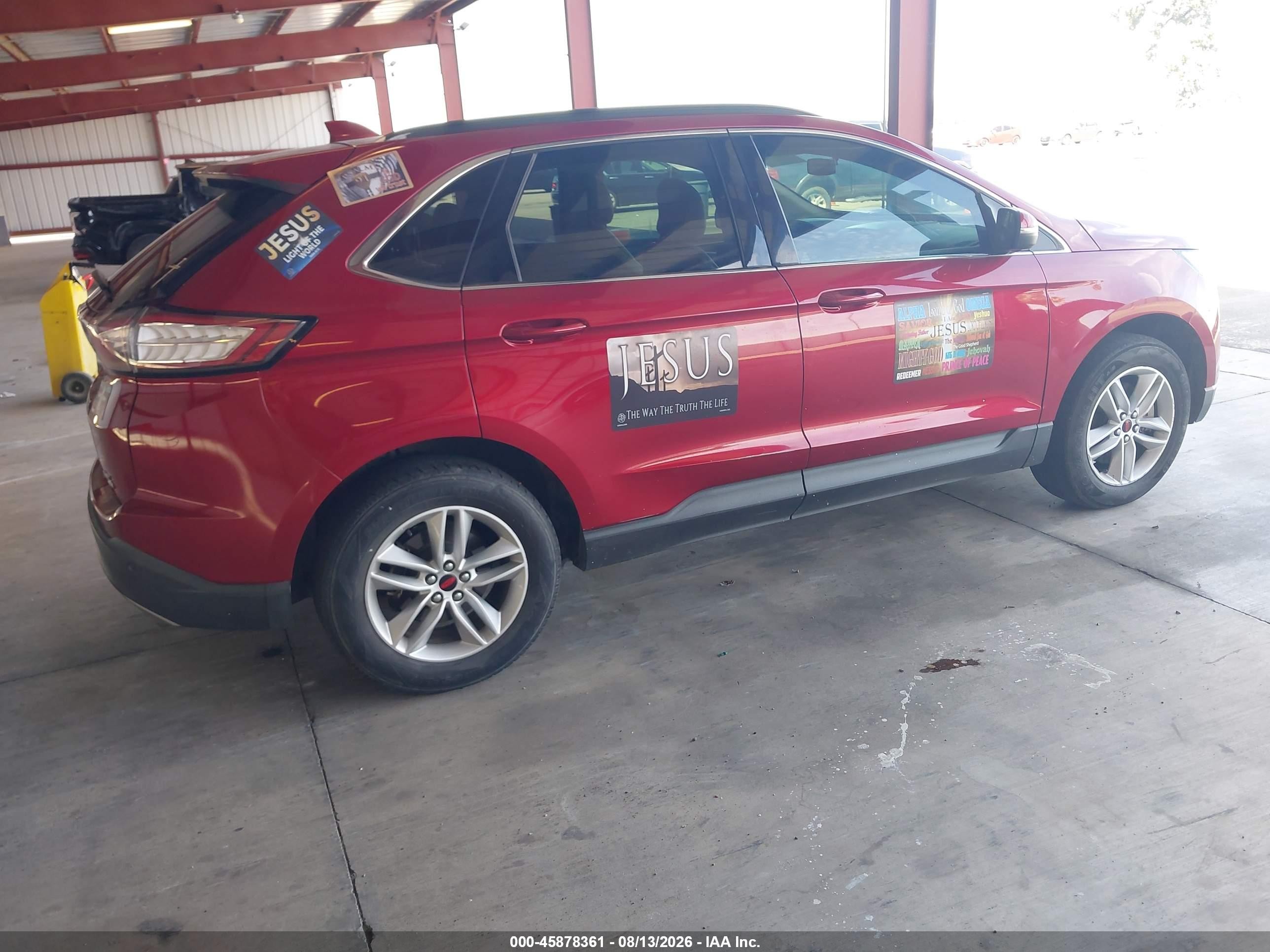 2015 Ford Edge Sel Red vin: 2FMTK4J81FBB23389