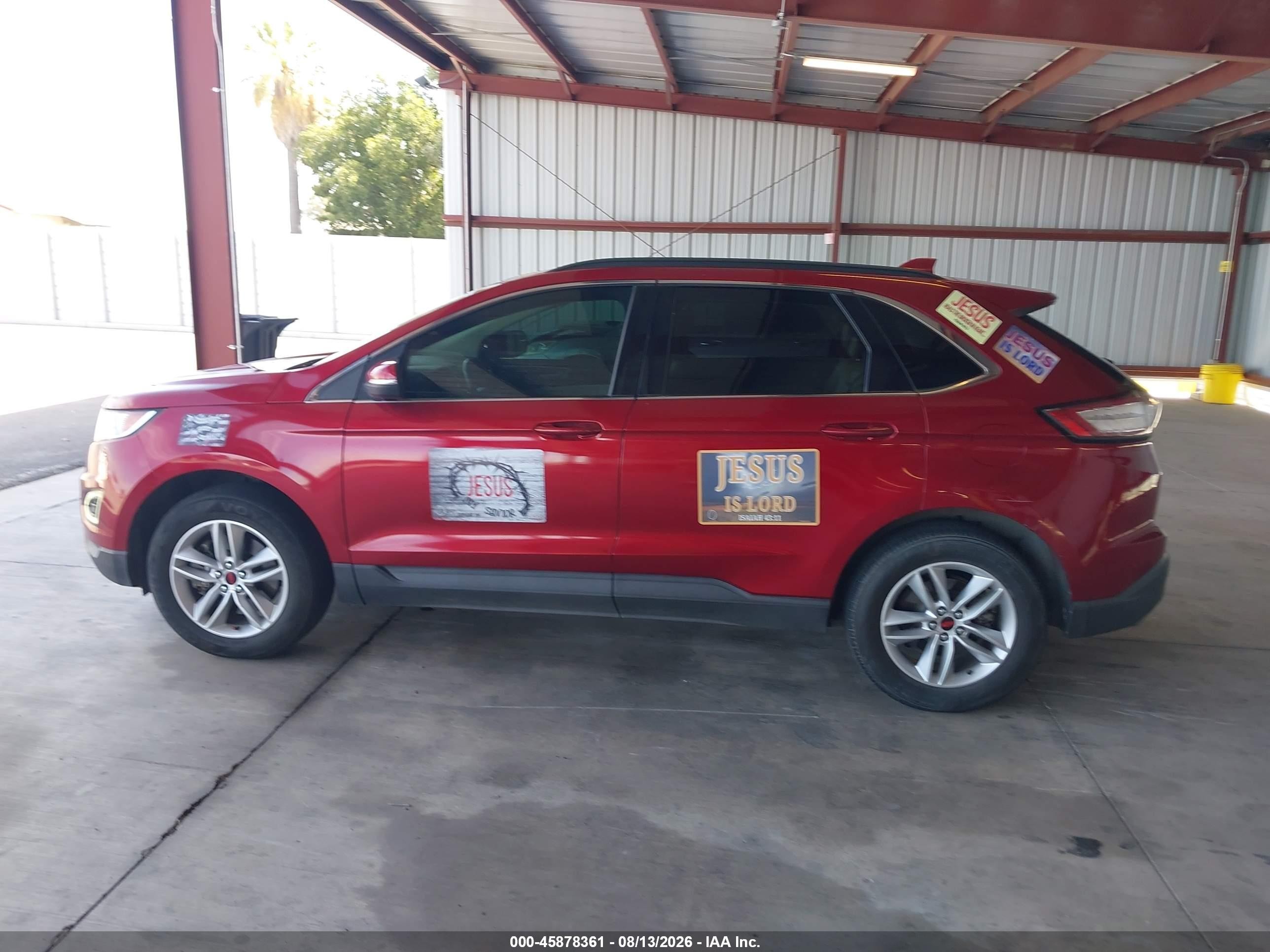2015 Ford Edge Sel Red vin: 2FMTK4J81FBB23389