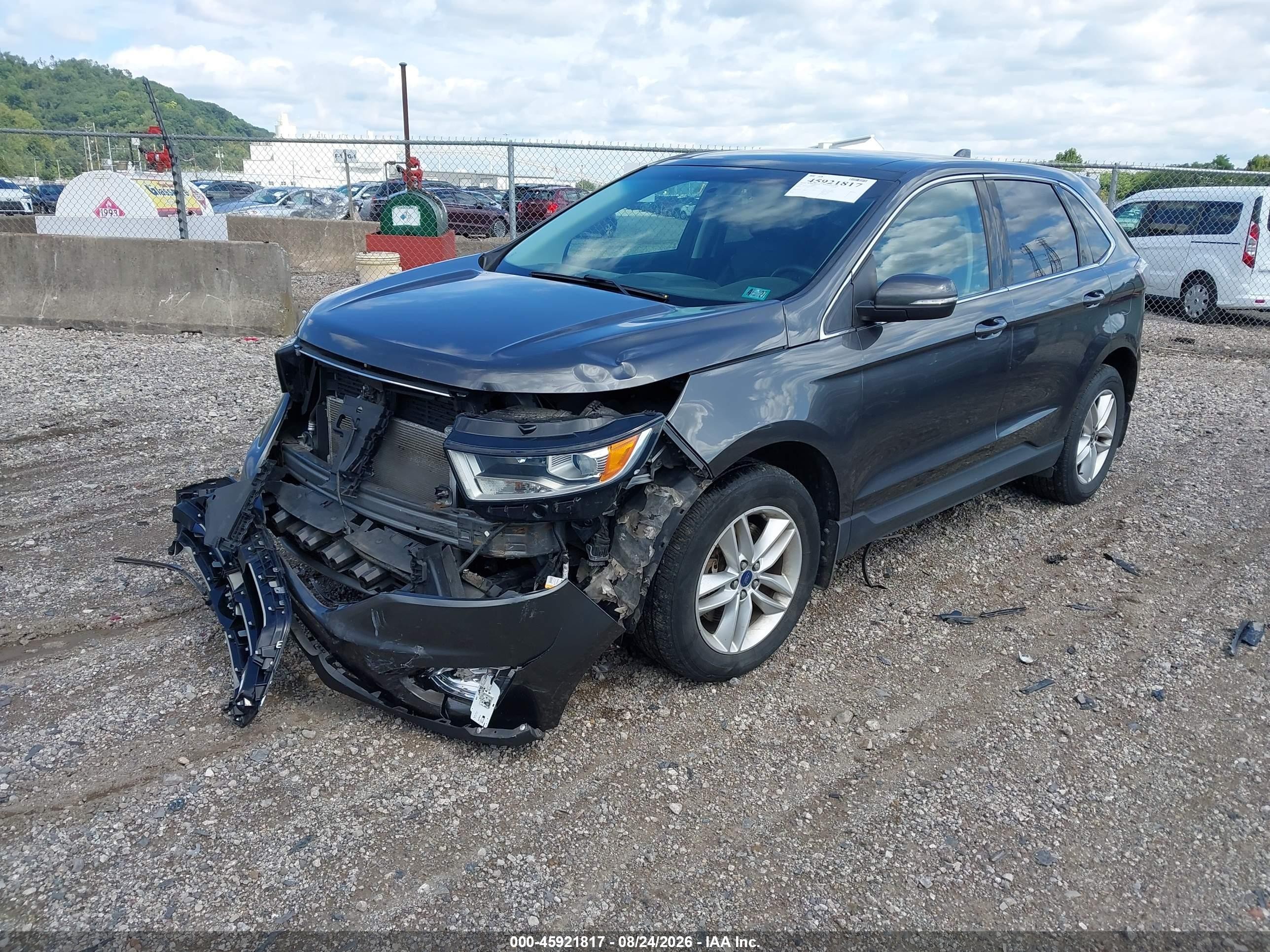2015 Ford Edge Sel Gray vin: 2FMTK4J81FBB31346