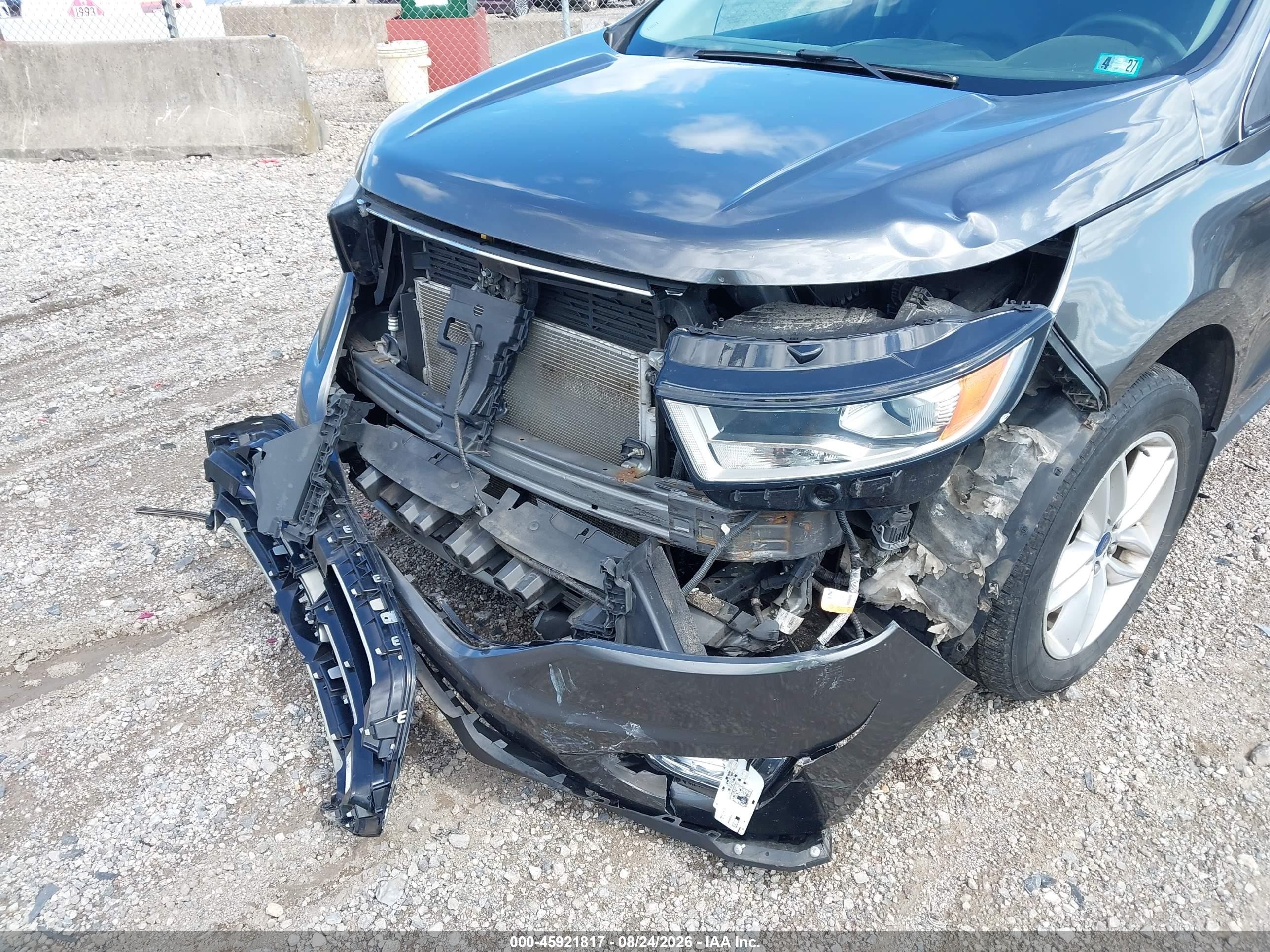 2015 Ford Edge Sel Gray vin: 2FMTK4J81FBB31346