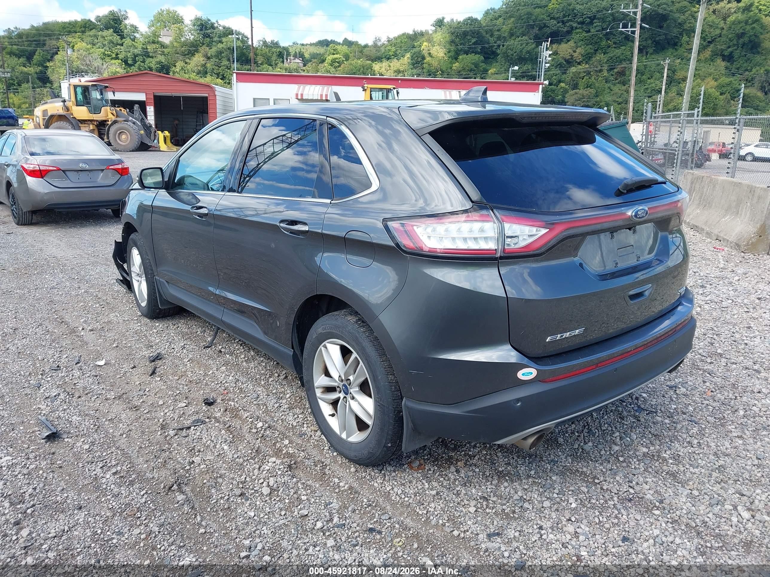 2015 Ford Edge Sel Gray vin: 2FMTK4J81FBB31346