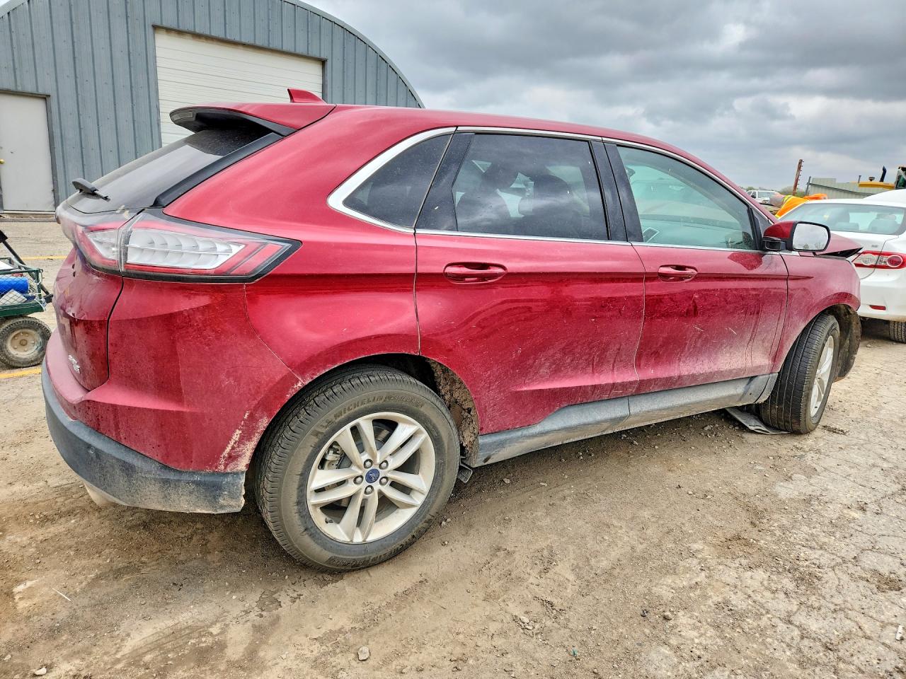 2015 Ford Edge Sel Maroon vin: 2FMTK4J81FBB60541