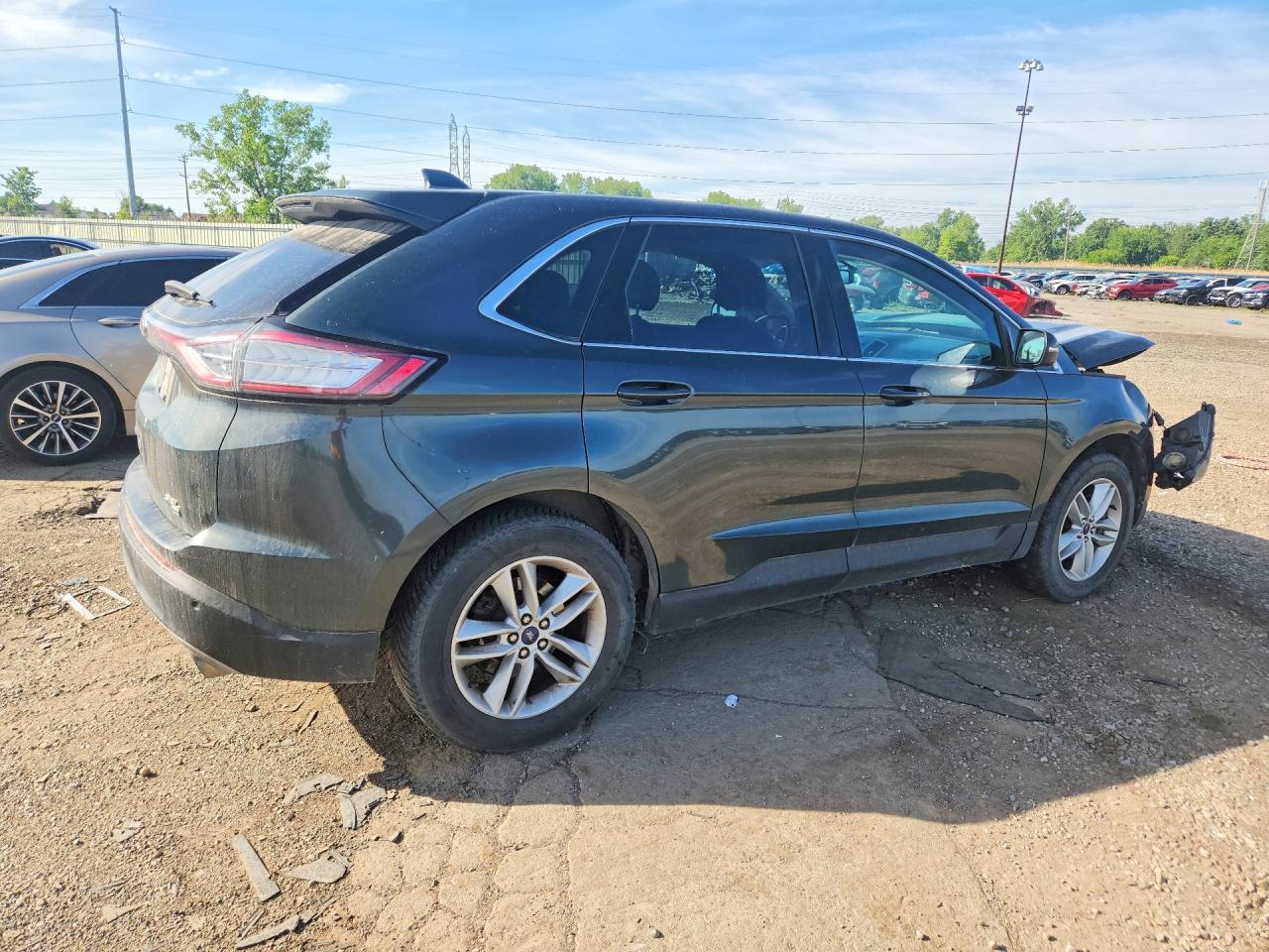 2015 Ford Edge Sel Green vin: 2FMTK4J81FBB65612