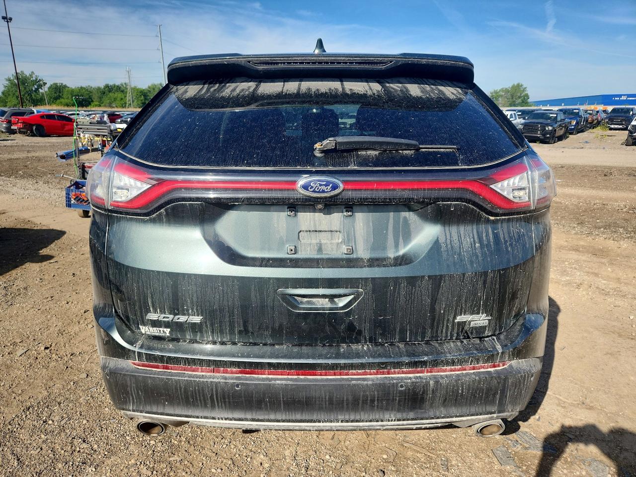 2015 Ford Edge Sel Green vin: 2FMTK4J81FBB65612