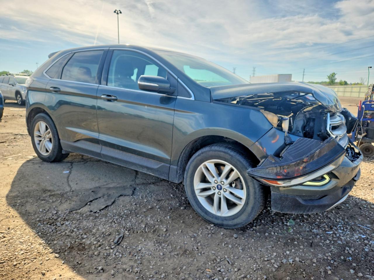 2015 Ford Edge Sel Green vin: 2FMTK4J81FBB65612