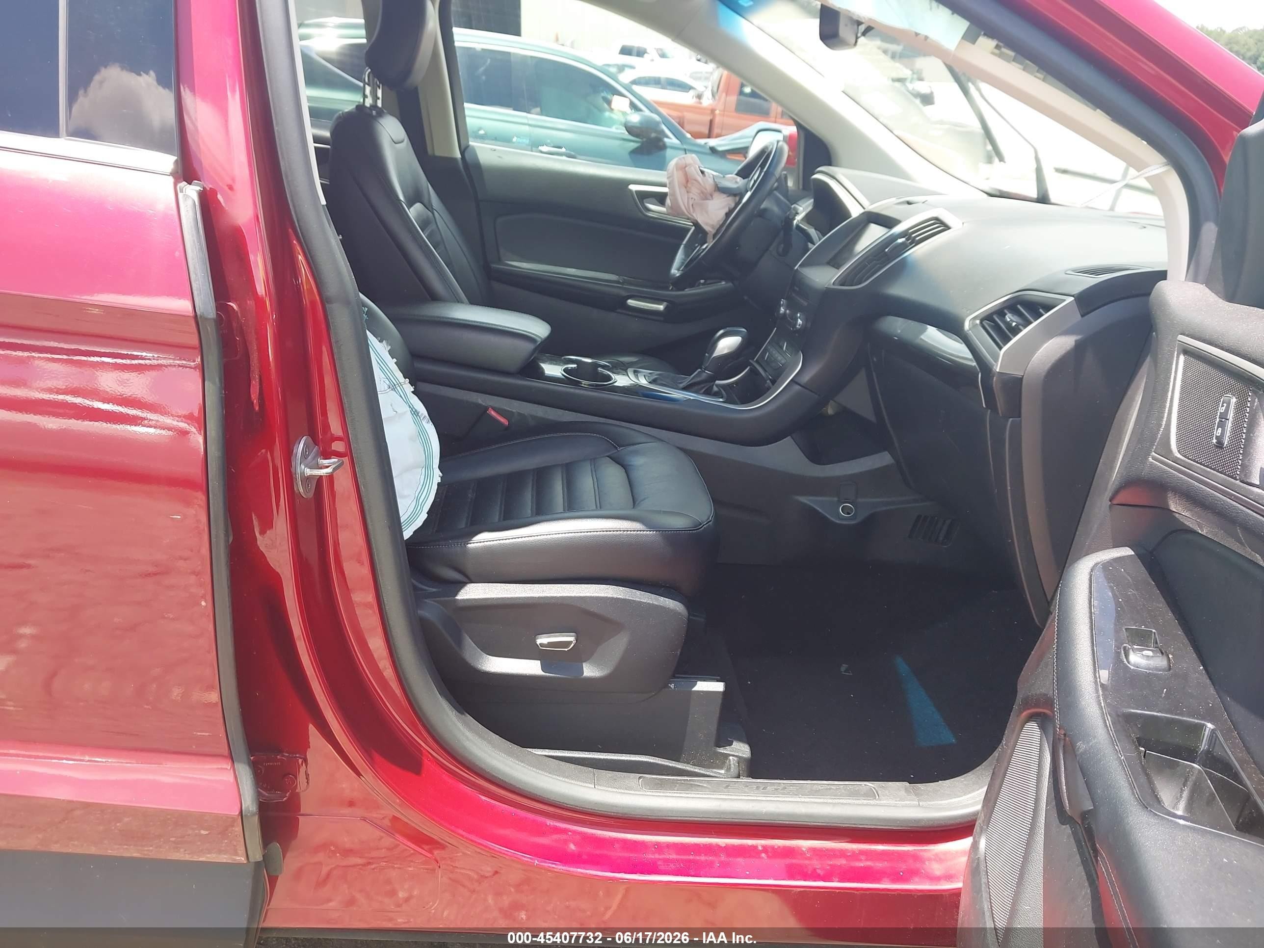 2015 Ford Edge Sel Red vin: 2FMTK4J81FBB85259