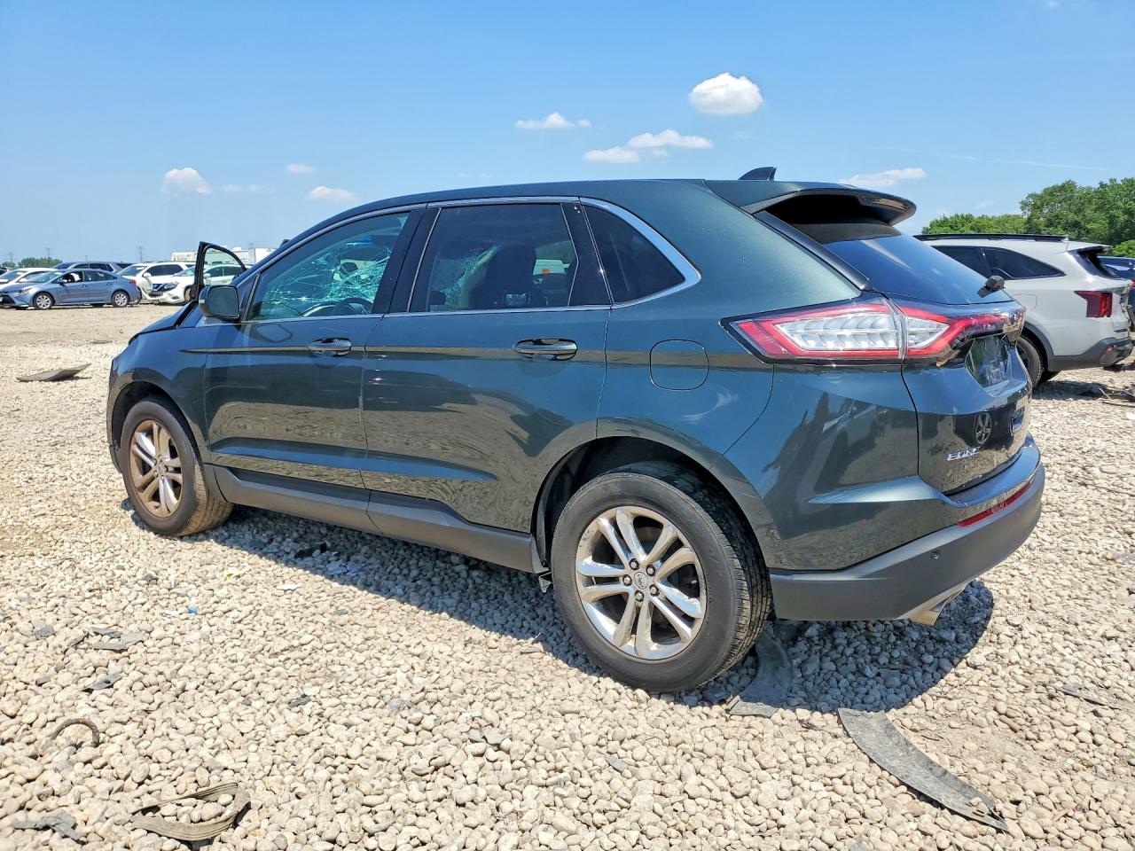 2015 Ford Edge Sel Green vin: 2FMTK4J81FBC02612