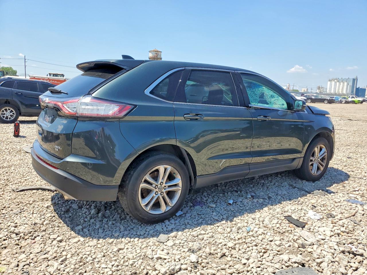 2015 Ford Edge Sel Green vin: 2FMTK4J81FBC02612