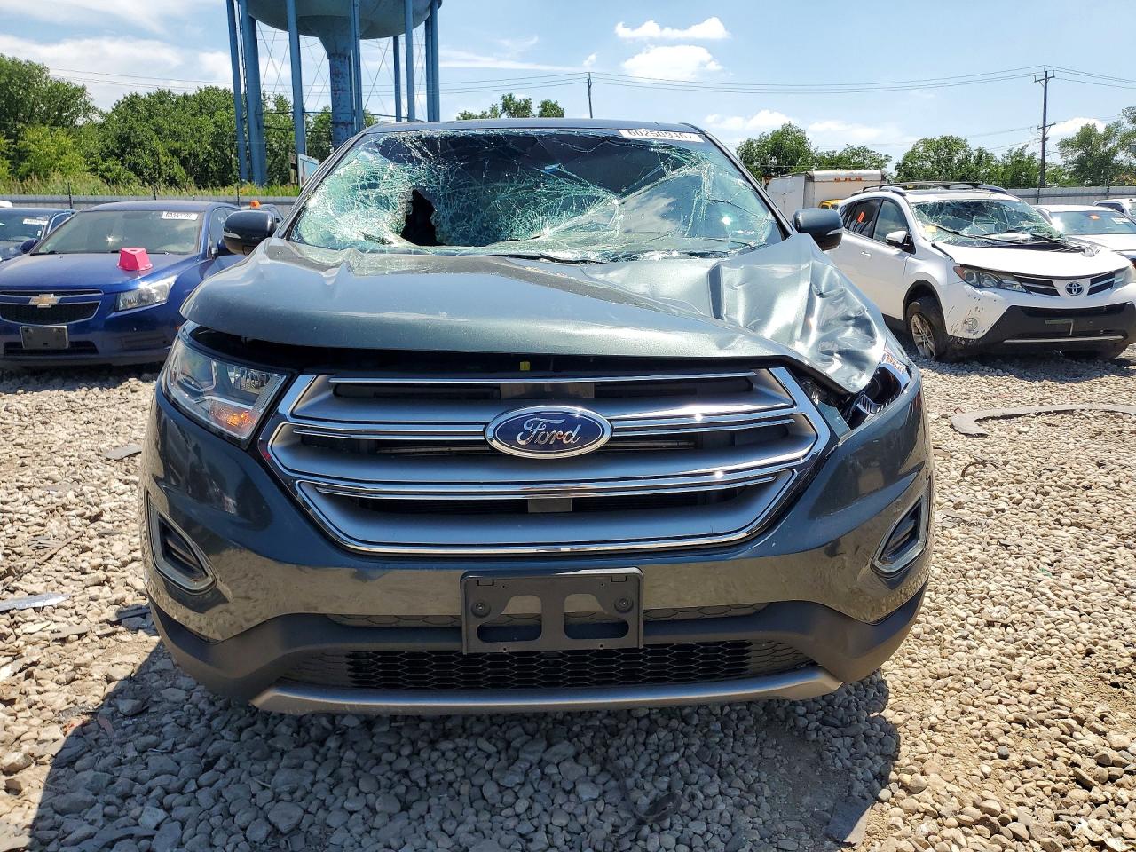 2015 Ford Edge Sel Green vin: 2FMTK4J81FBC02612