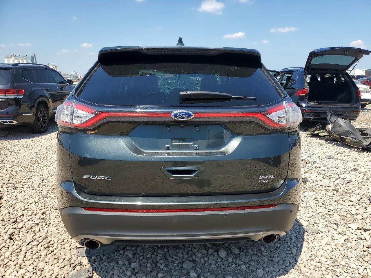 2015 Ford Edge Sel Green vin: 2FMTK4J81FBC02612