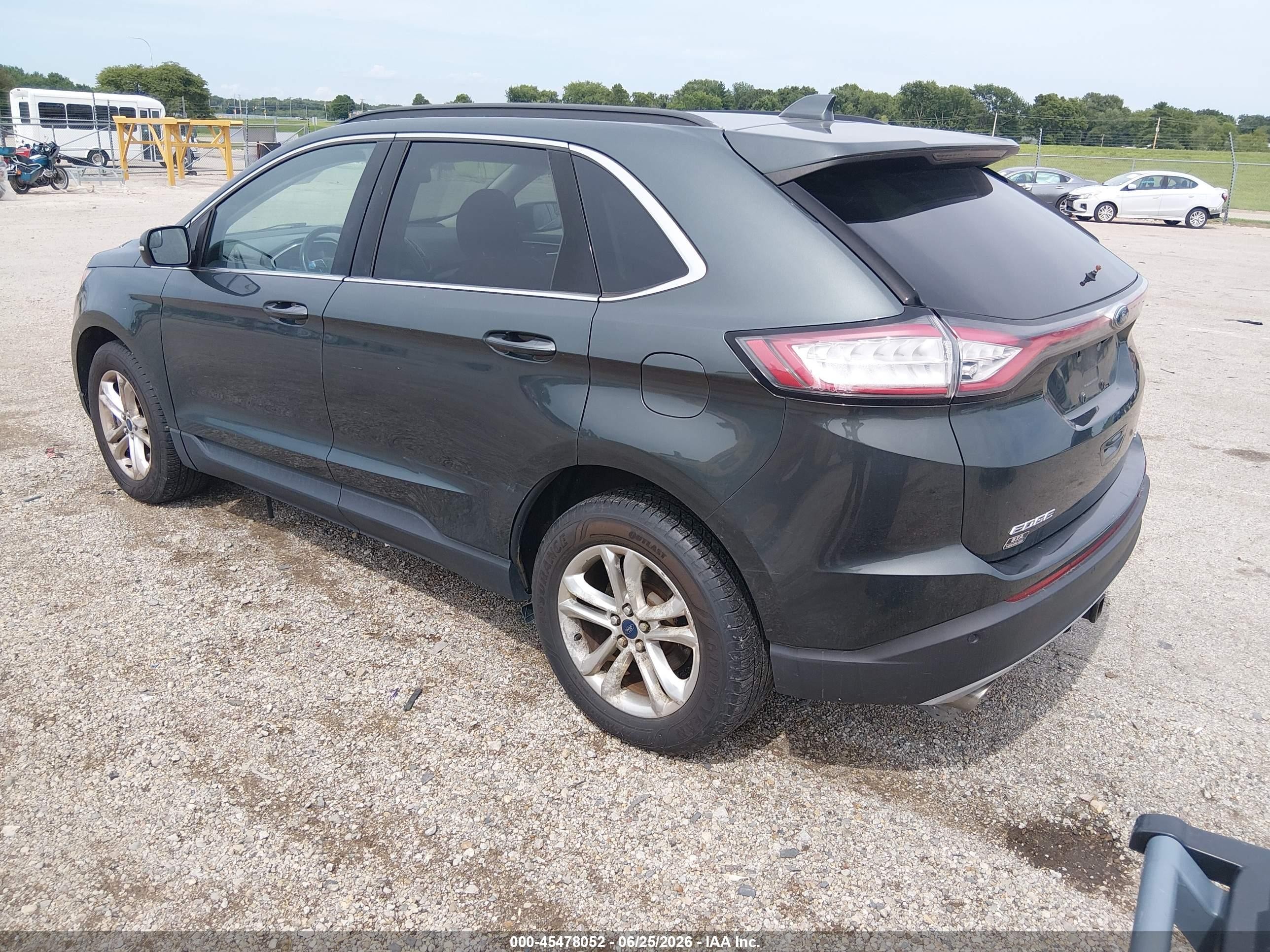 2015 Ford Edge Sel Gray vin: 2FMTK4J81FBC23668