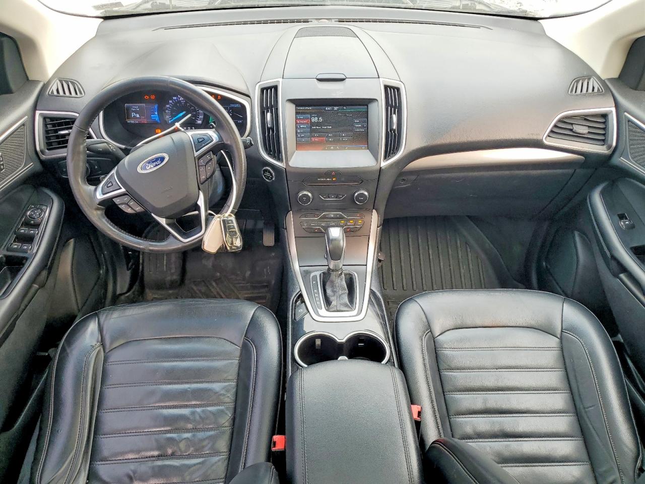 2015 Ford Edge Sel White vin: 2FMTK4J82FBB46177
