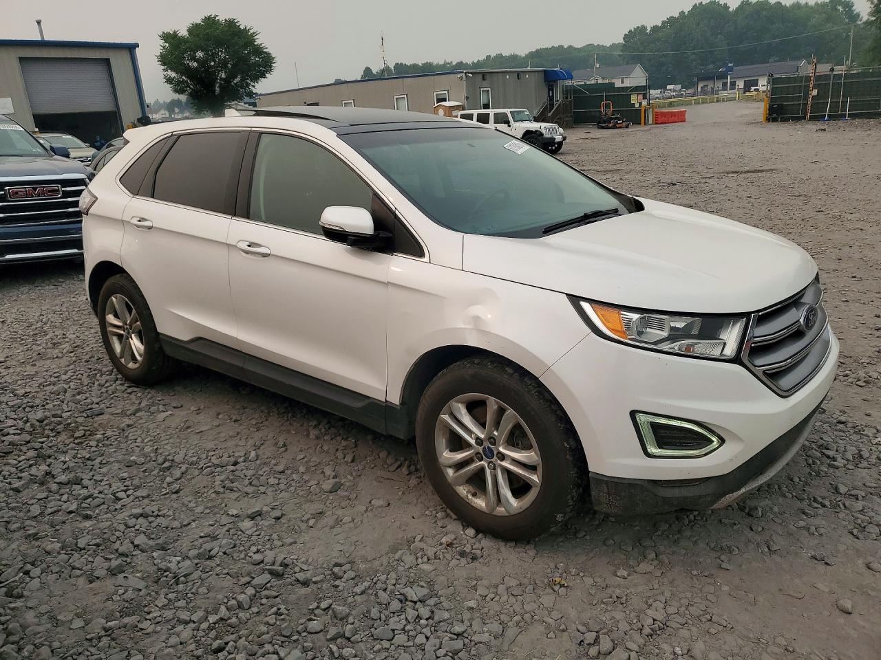 2015 Ford Edge Sel White vin: 2FMTK4J82FBB46177