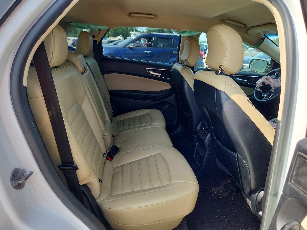 2015 Ford Edge Sel White vin: 2FMTK4J82FBB74660