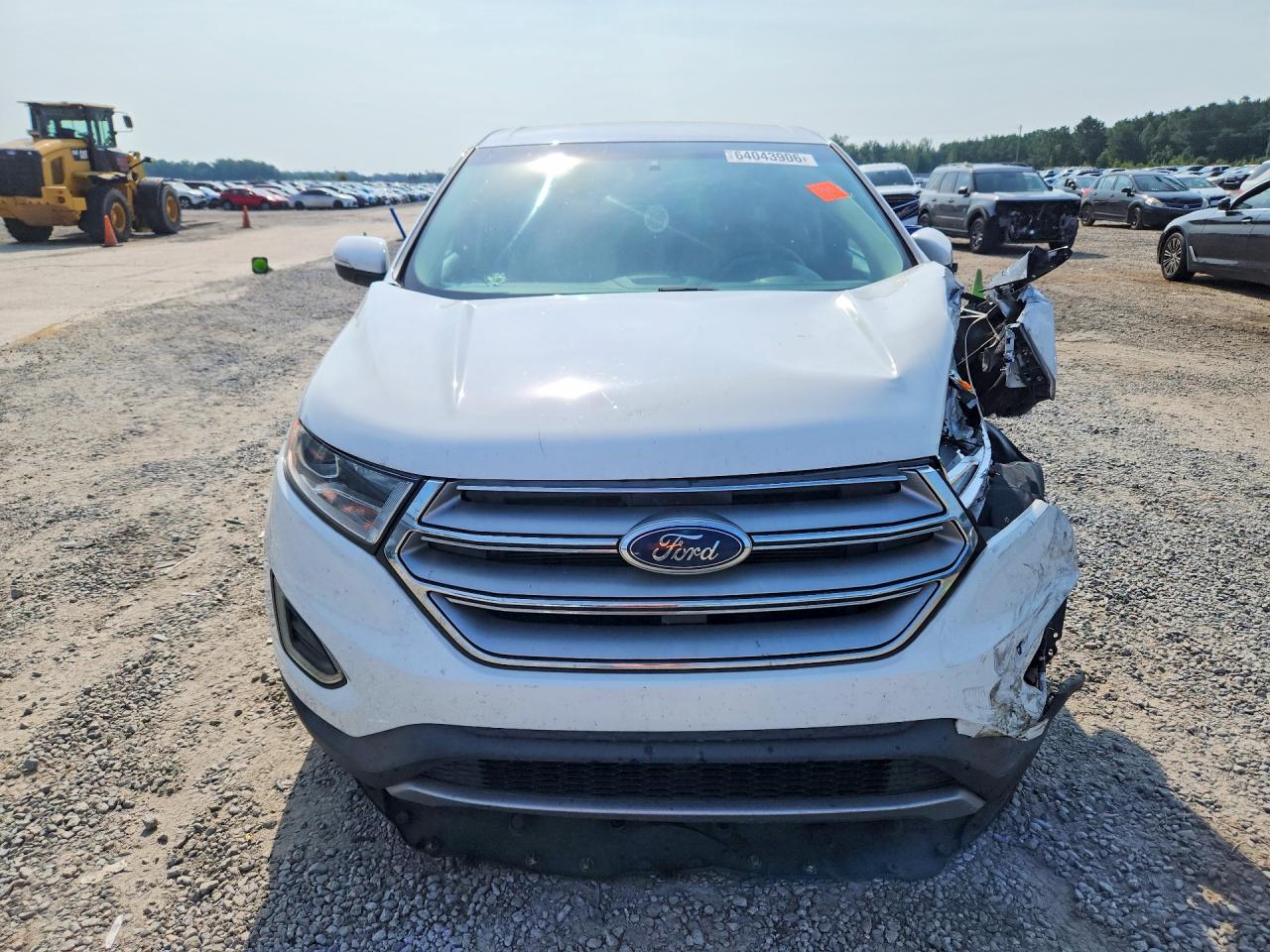 2015 Ford Edge Sel White vin: 2FMTK4J82FBB74660
