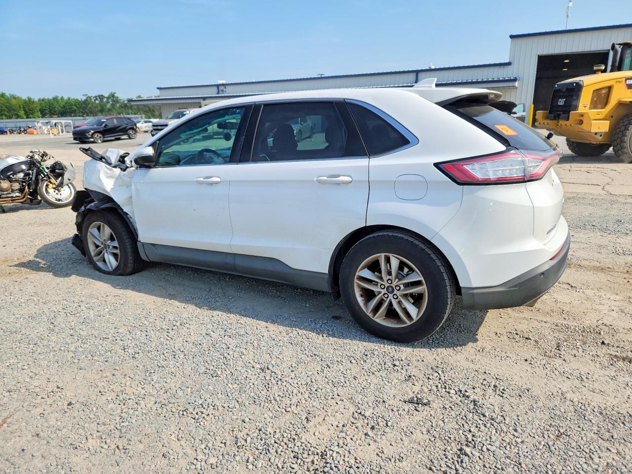 2015 Ford Edge Sel White vin: 2FMTK4J82FBB74660