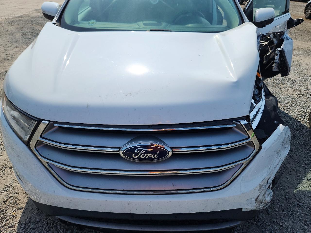 2015 Ford Edge Sel White vin: 2FMTK4J82FBB74660