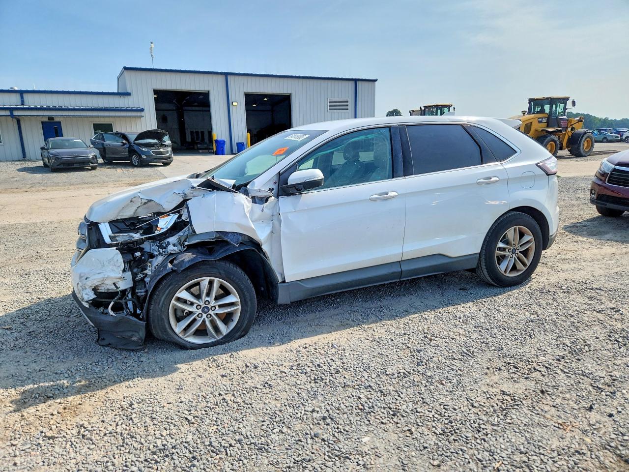 2015 Ford Edge Sel White vin: 2FMTK4J82FBB74660