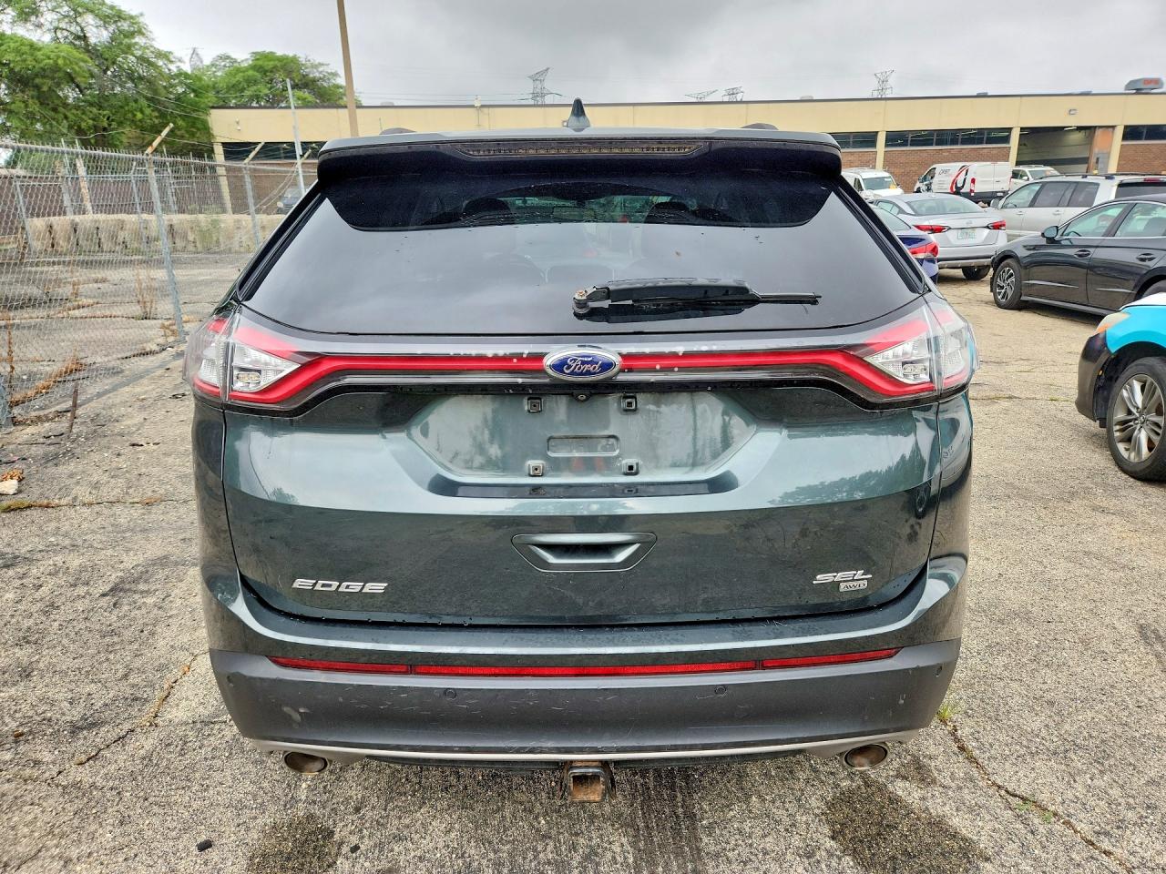 2015 Ford Edge Sel Green vin: 2FMTK4J82FBB78126