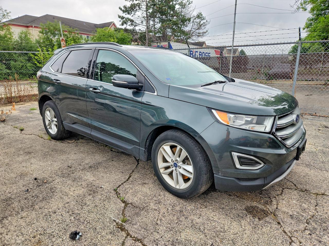 2015 Ford Edge Sel Green vin: 2FMTK4J82FBB78126