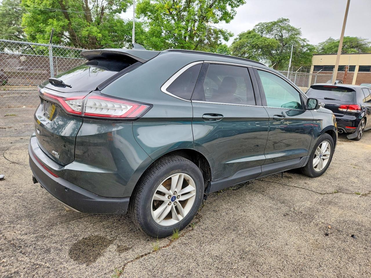 2015 Ford Edge Sel Green vin: 2FMTK4J82FBB78126