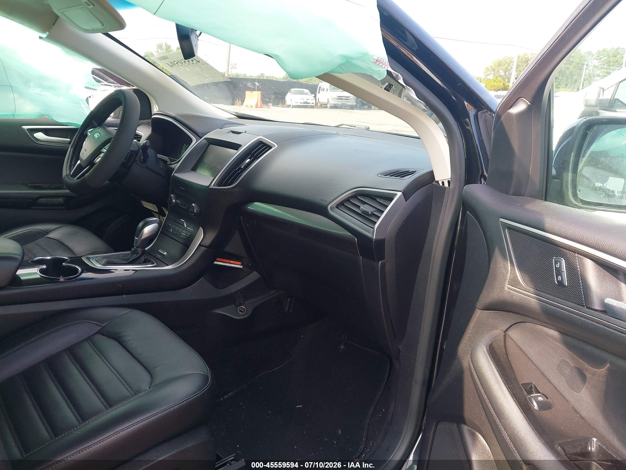 2015 Ford Edge Sel Black vin: 2FMTK4J82FBB91085