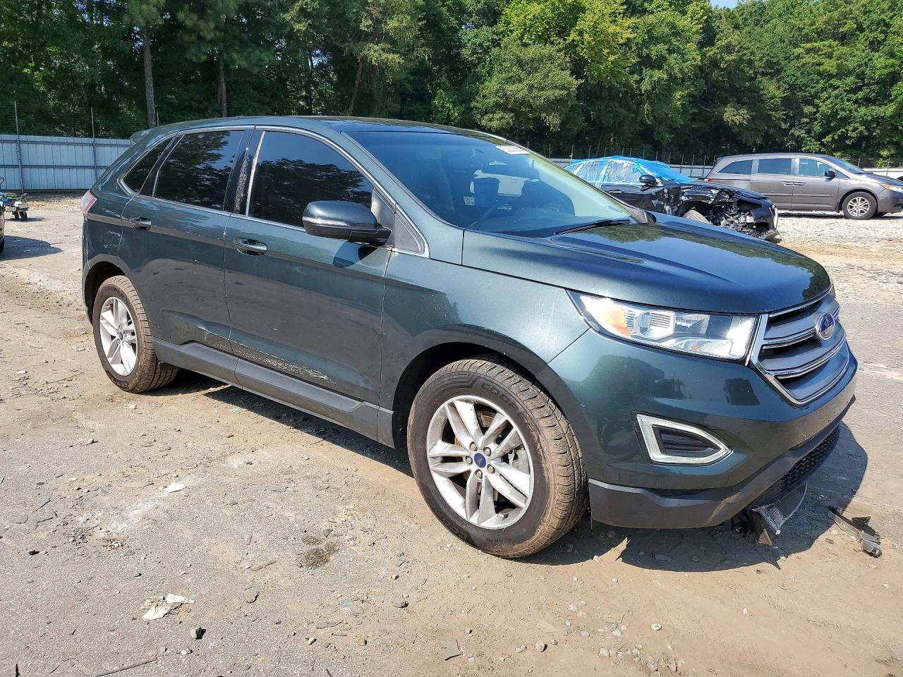 2015 Ford Edge Sel Green vin: 2FMTK4J82FBC09715