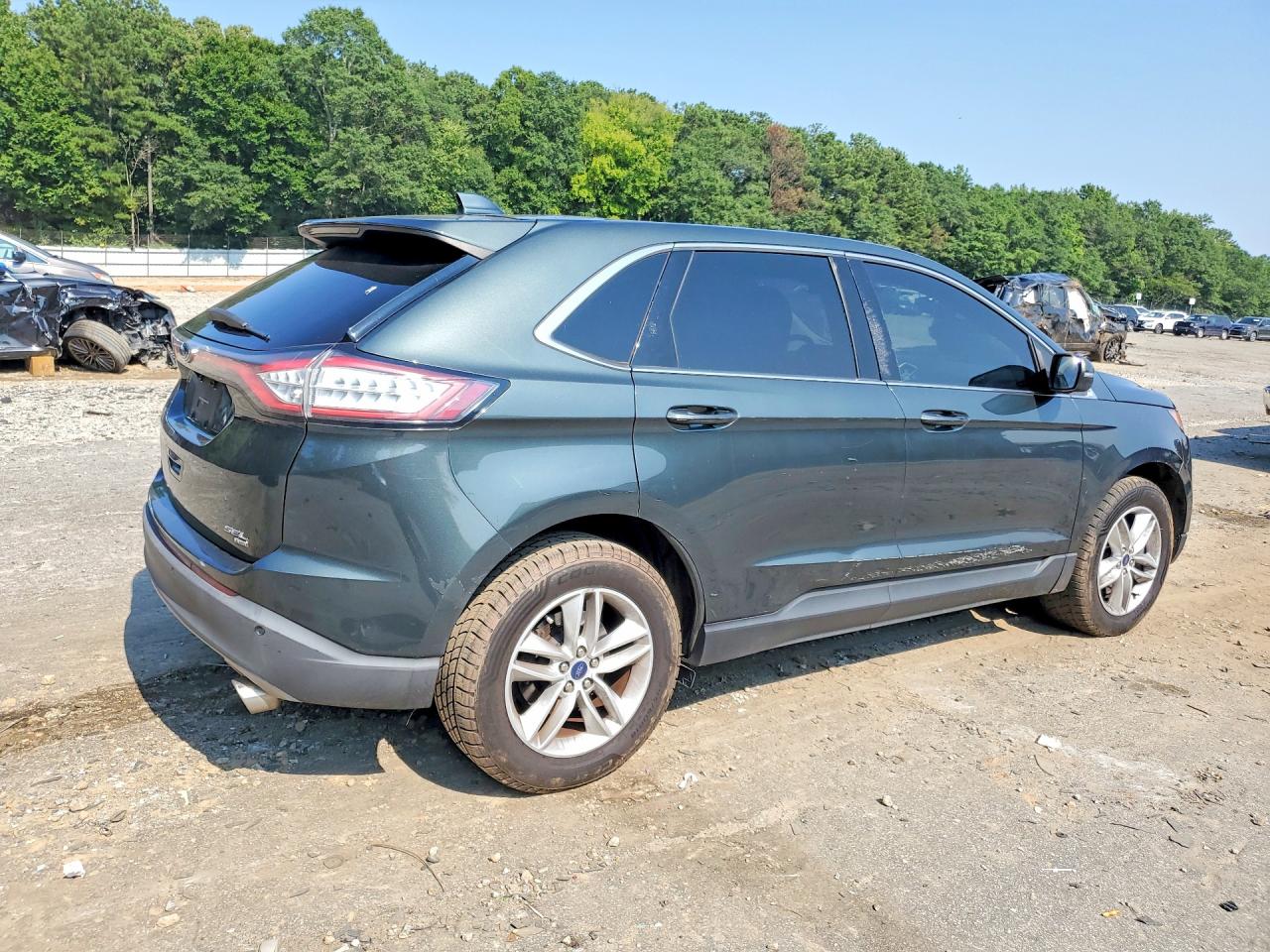 2015 Ford Edge Sel Green vin: 2FMTK4J82FBC09715