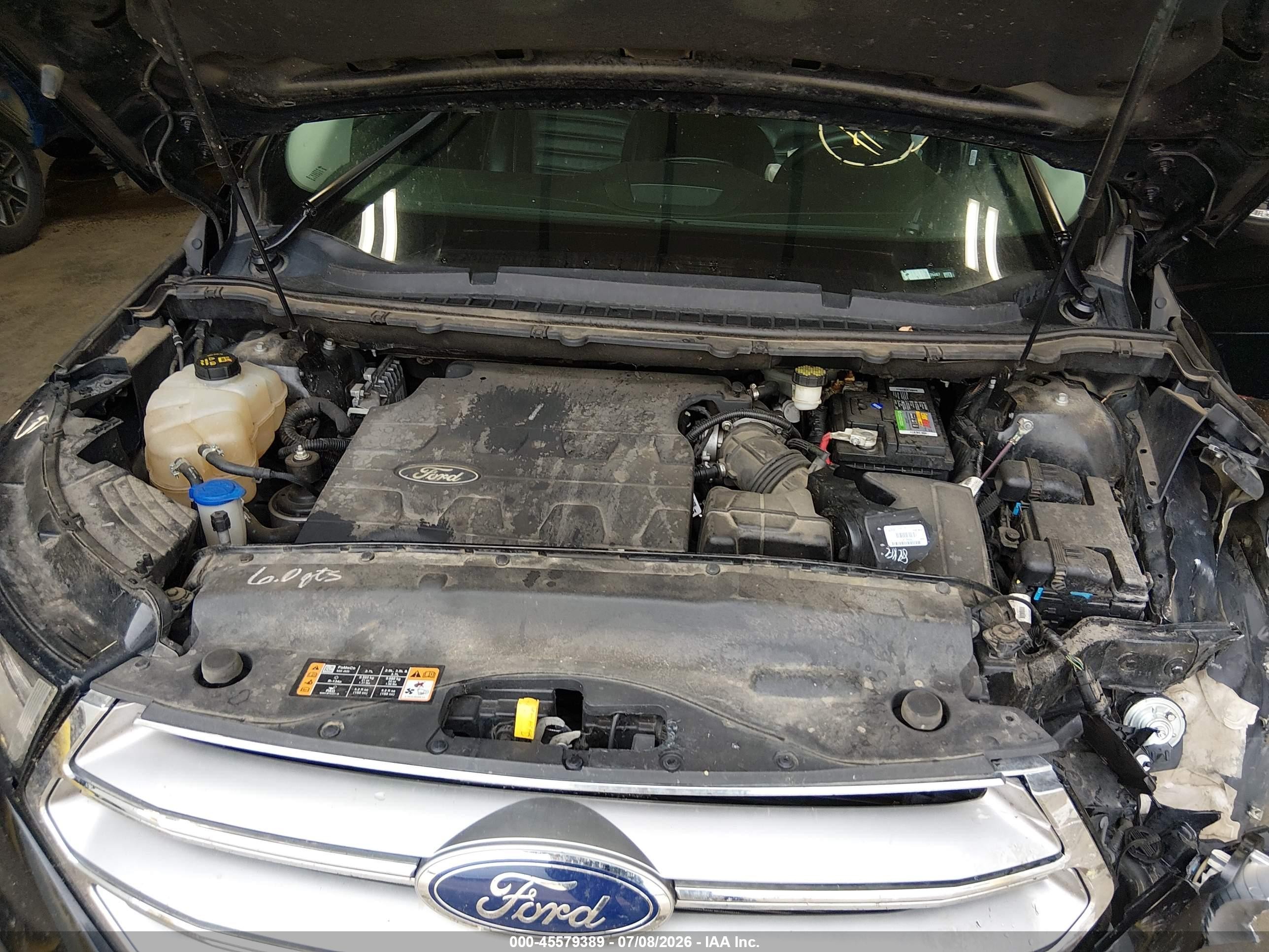 2015 Ford Edge Sel Black vin: 2FMTK4J82FBC39667