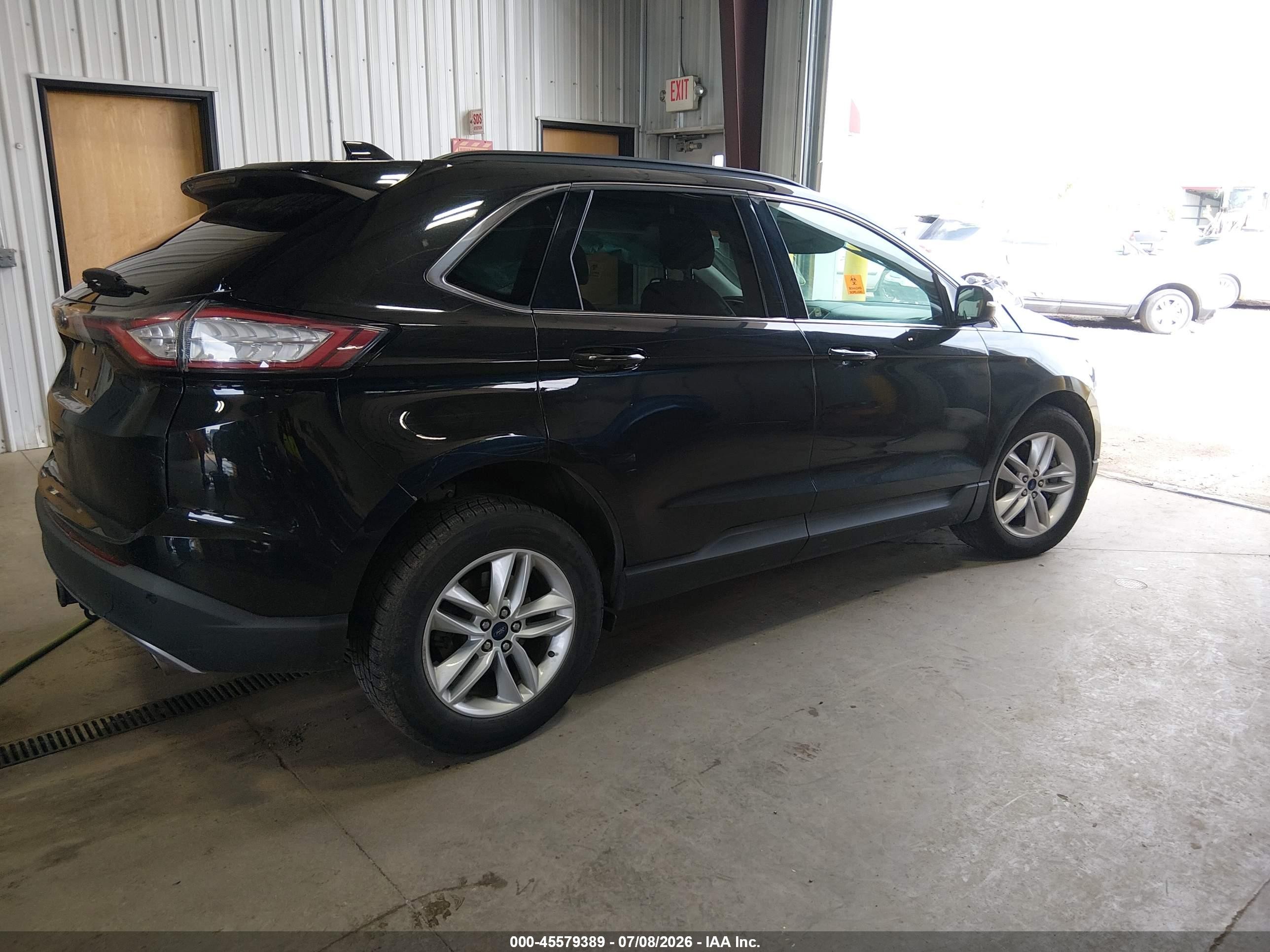 2015 Ford Edge Sel Black vin: 2FMTK4J82FBC39667