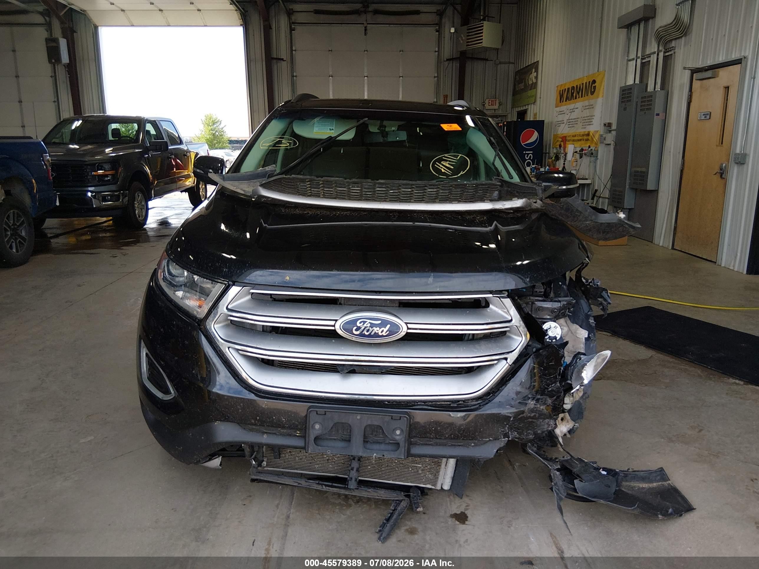 2015 Ford Edge Sel Black vin: 2FMTK4J82FBC39667
