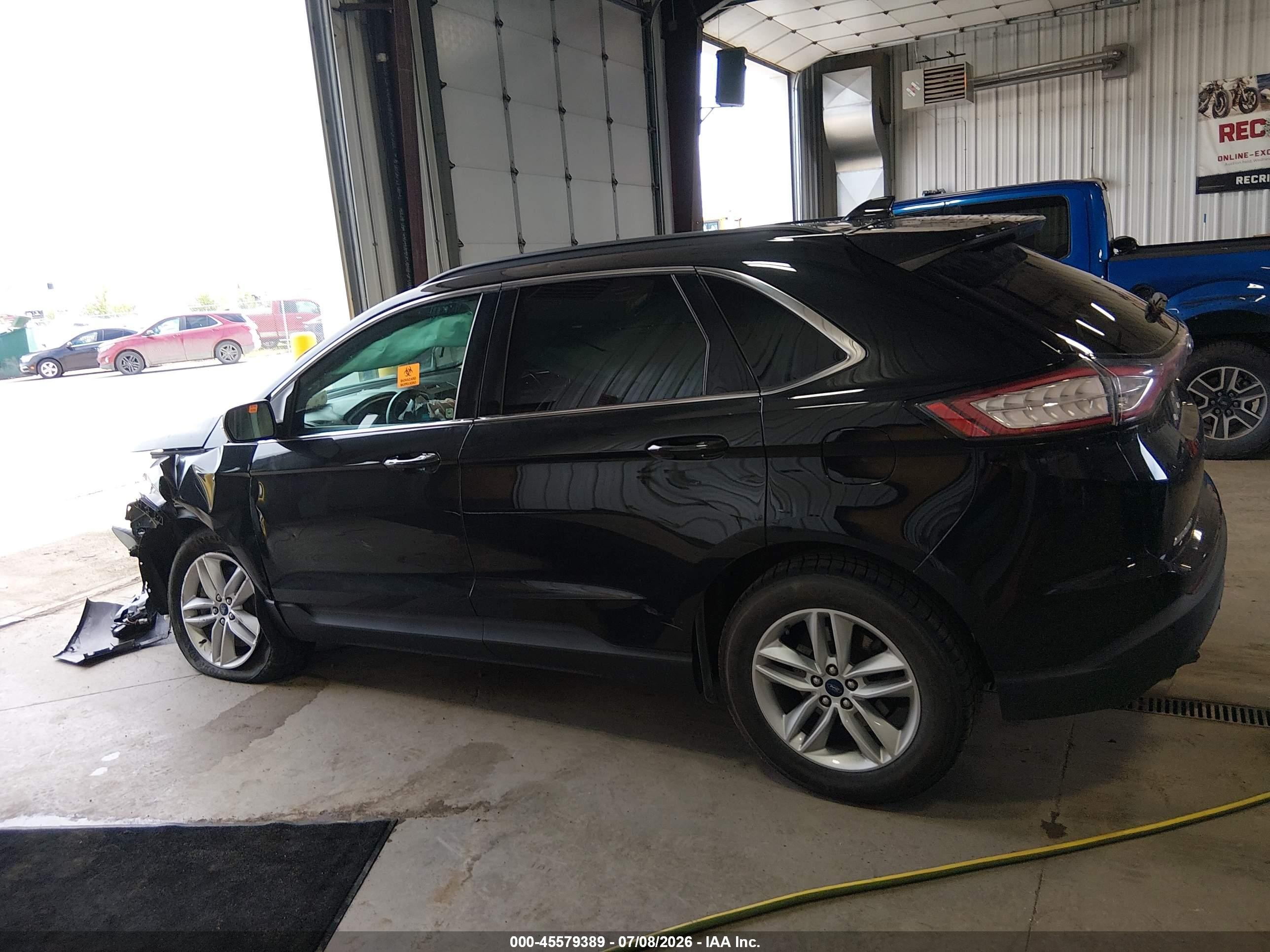 2015 Ford Edge Sel Black vin: 2FMTK4J82FBC39667