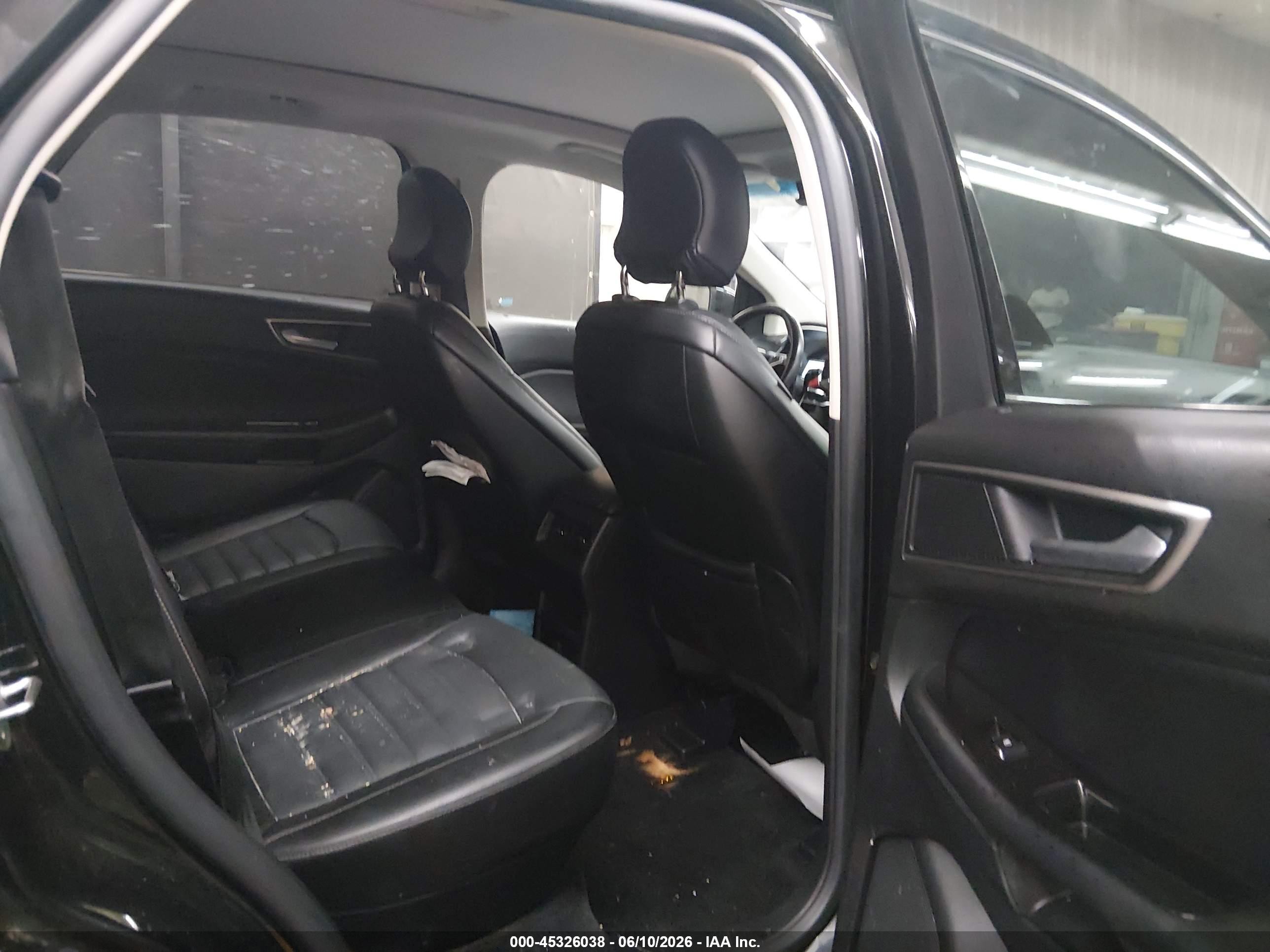 2015 Ford Edge Sel Черный vin: 2FMTK4J83FBB00650