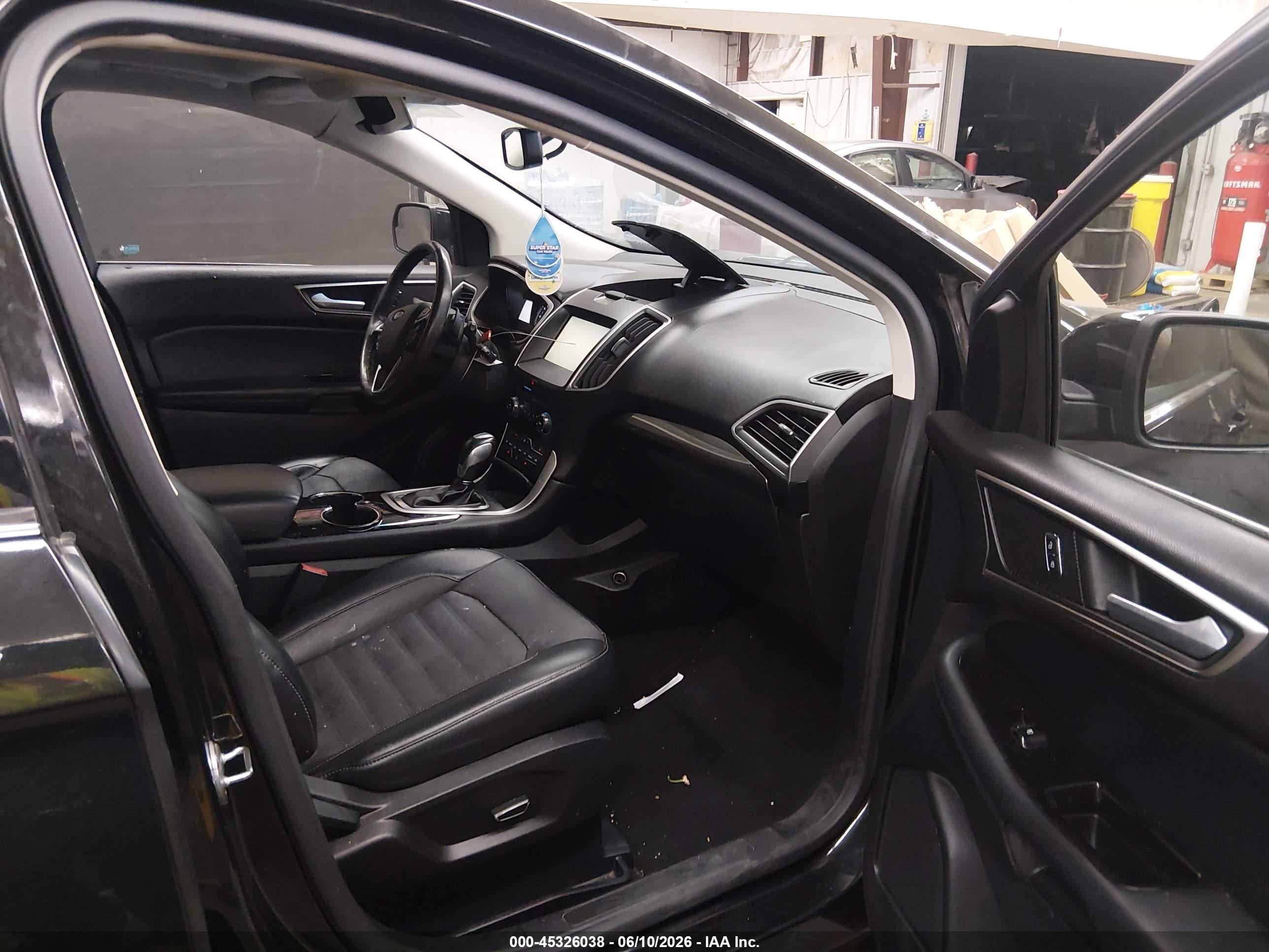 2015 Ford Edge Sel Черный vin: 2FMTK4J83FBB00650