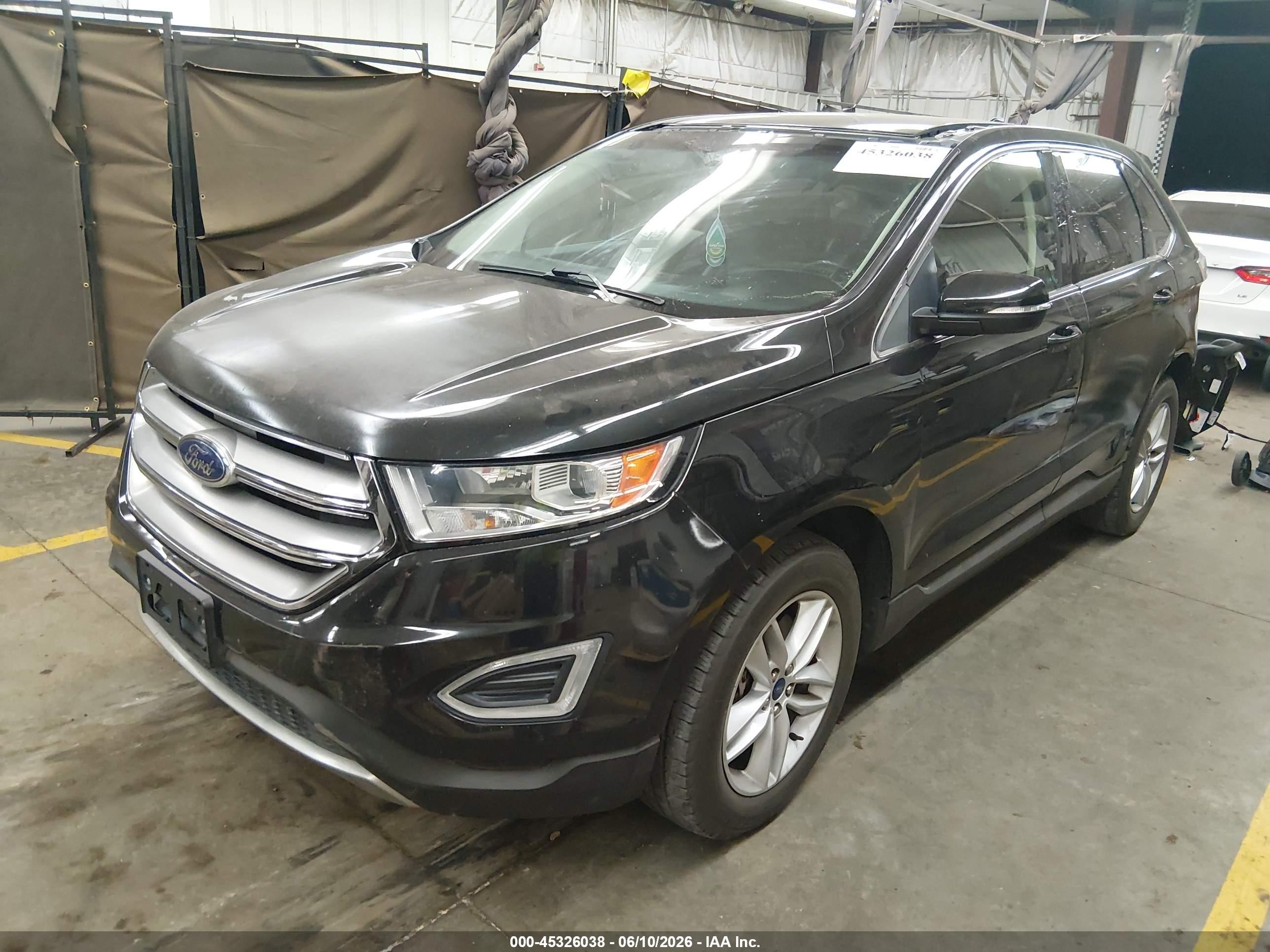 2015 Ford Edge Sel Черный vin: 2FMTK4J83FBB00650
