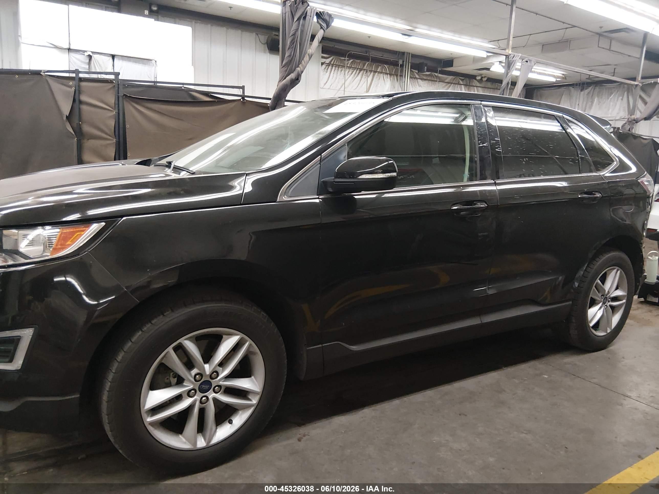 2015 Ford Edge Sel Черный vin: 2FMTK4J83FBB00650