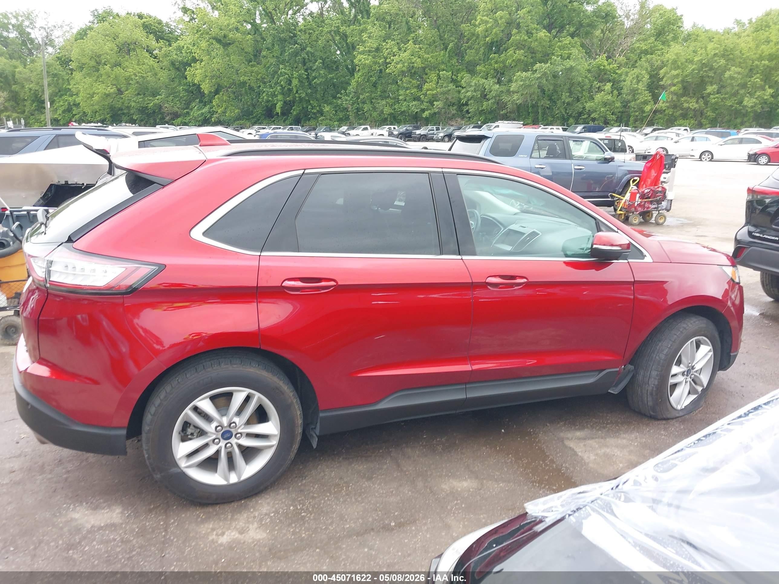 2015 Ford Edge Sel Красный vin: 2FMTK4J83FBB71444