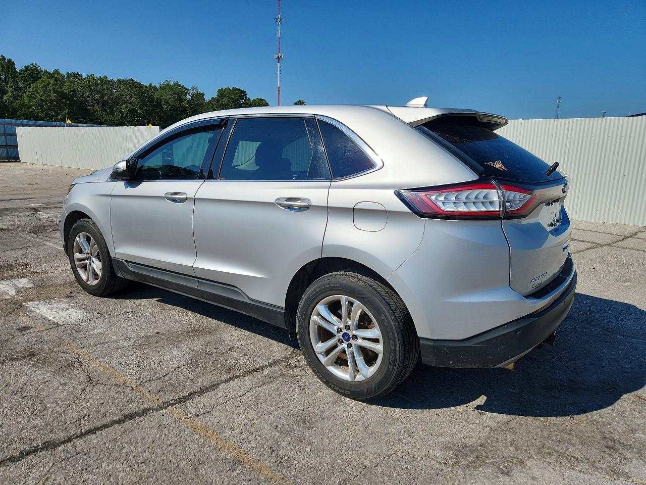 2015 Ford Edge Sel Silver vin: 2FMTK4J83FBB75672
