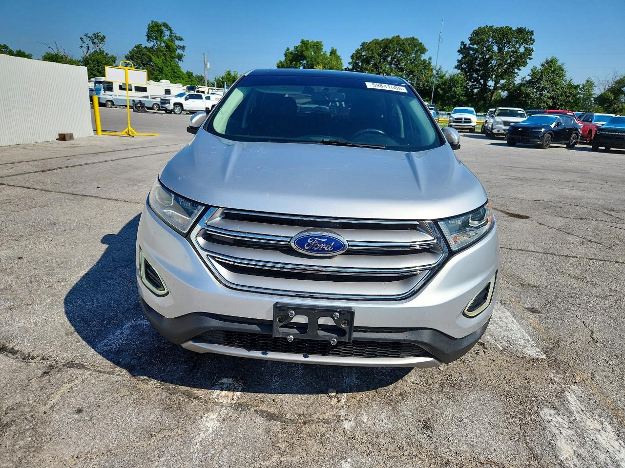 2015 Ford Edge Sel Silver vin: 2FMTK4J83FBB75672