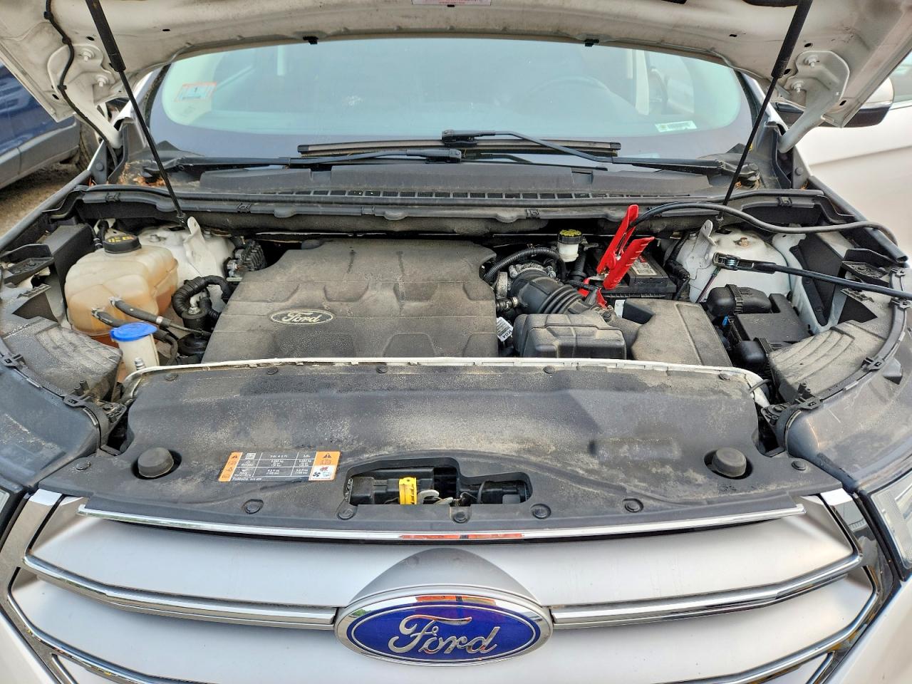2015 Ford Edge Sel White vin: 2FMTK4J84FBB01807