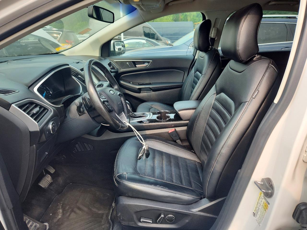 2015 Ford Edge Sel White vin: 2FMTK4J84FBB01807