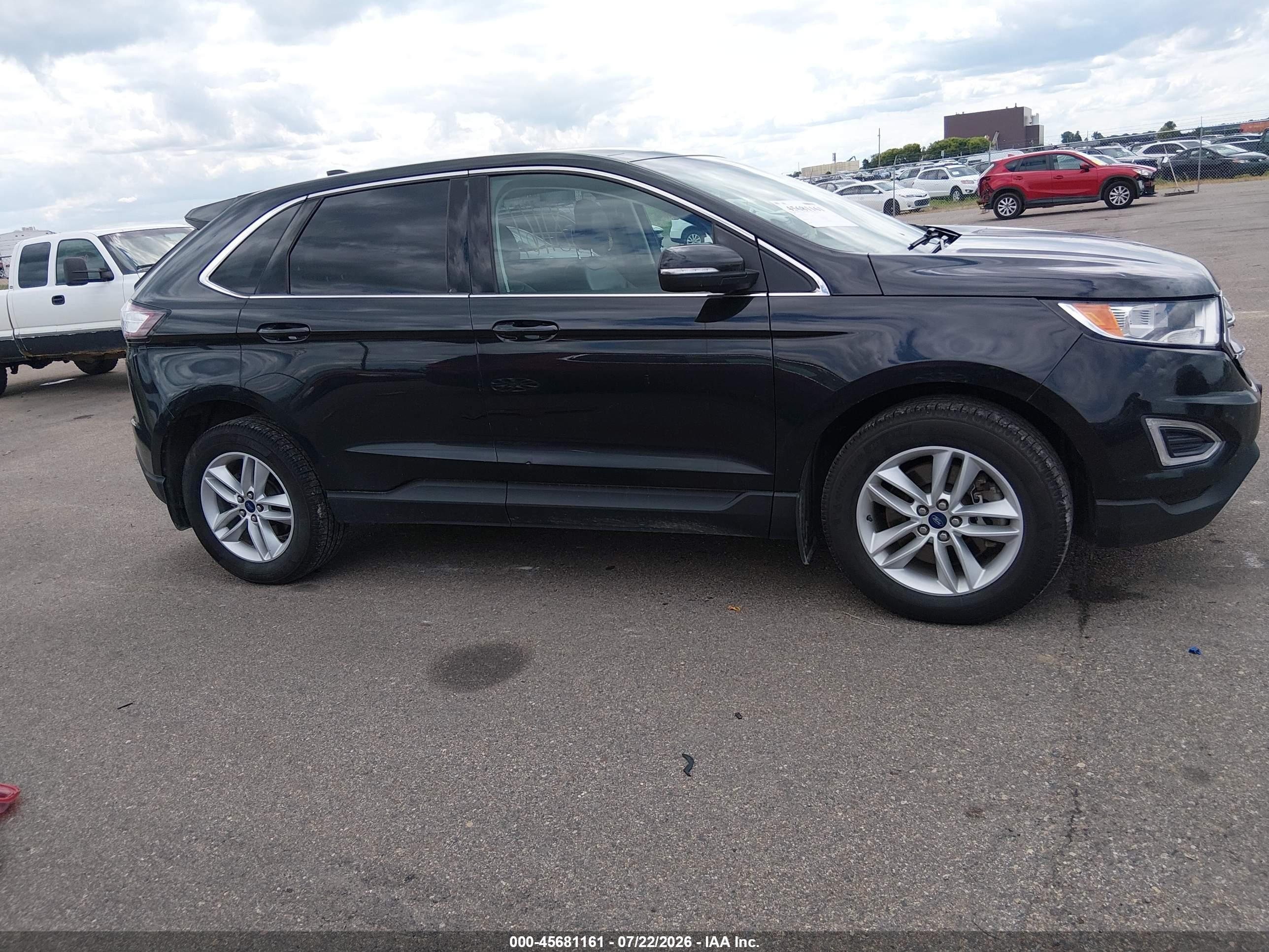 2015 Ford Edge Sel Black vin: 2FMTK4J84FBB20910