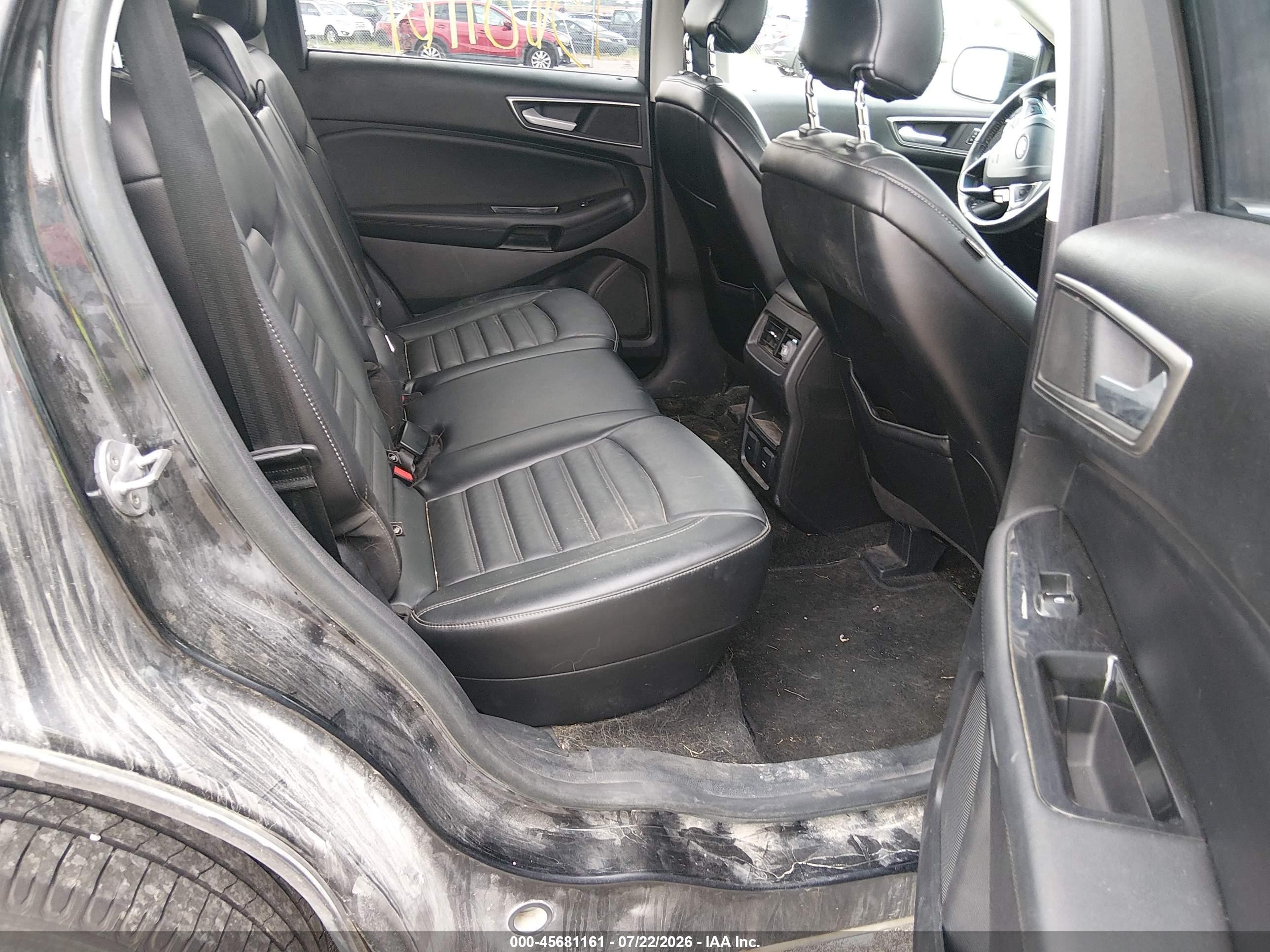 2015 Ford Edge Sel Black vin: 2FMTK4J84FBB20910