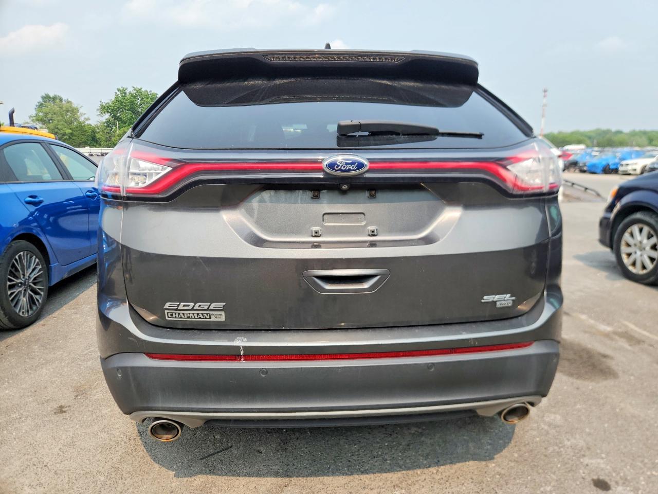 2015 Ford Edge Sel Gray vin: 2FMTK4J84FBB24696