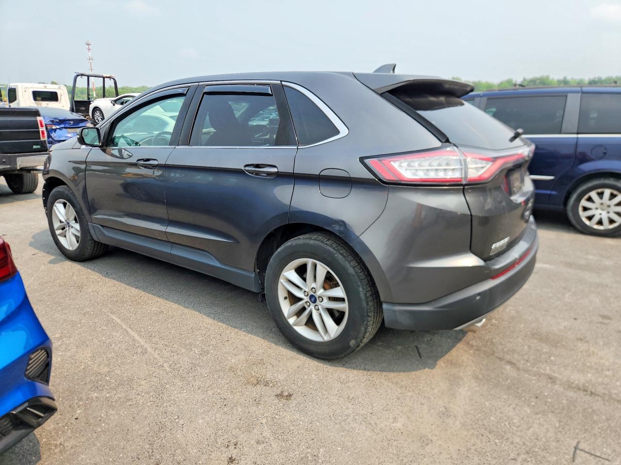 2015 Ford Edge Sel Gray vin: 2FMTK4J84FBB24696