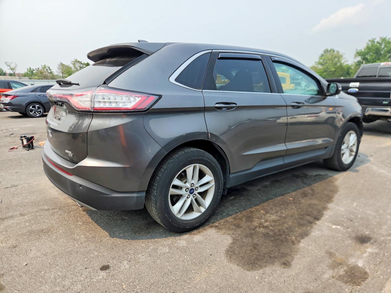 2015 Ford Edge Sel Gray vin: 2FMTK4J84FBB24696